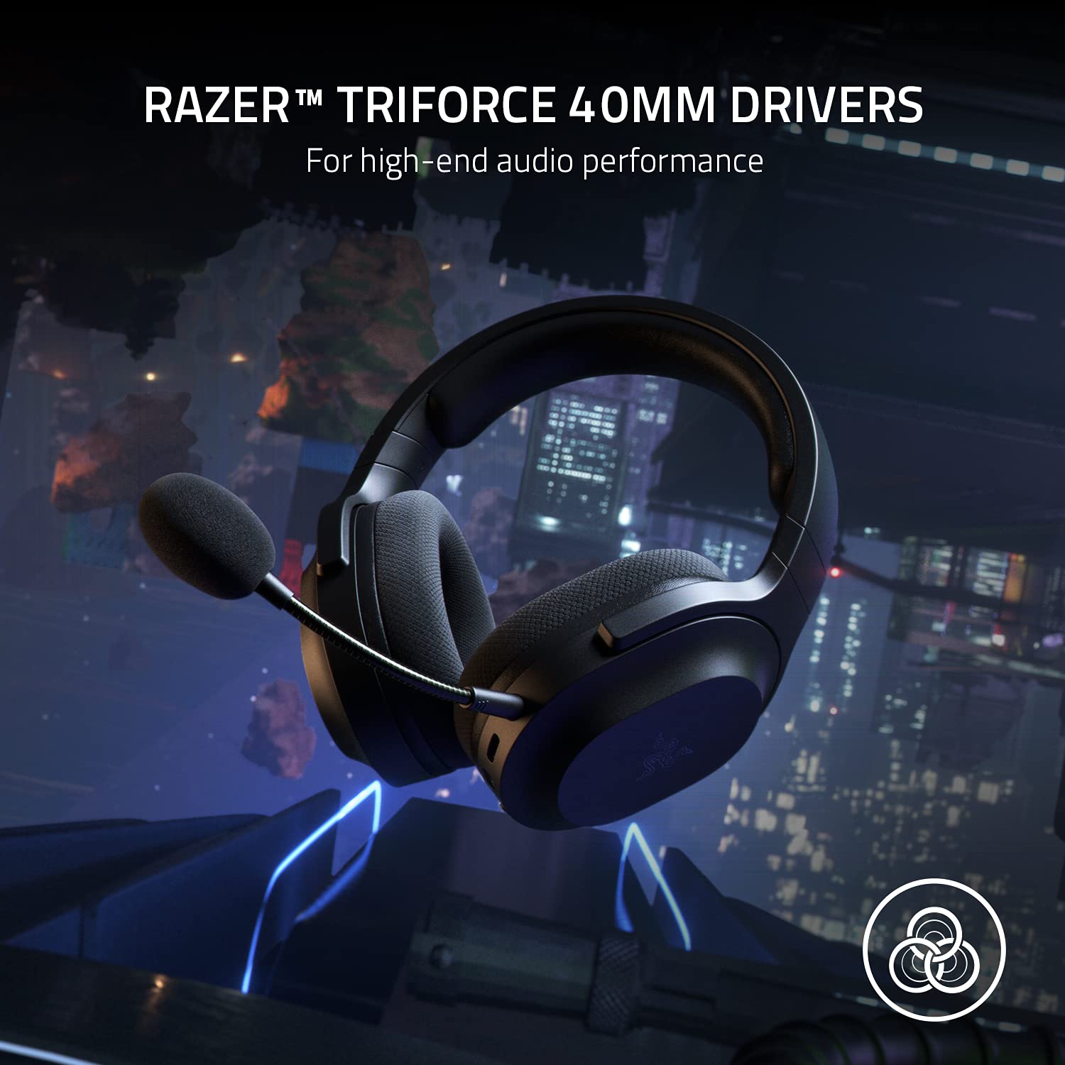 Razer Barracuda X Wireless Gaming Headset - Multi-Platform USB-C Headphones for PC, PS5, Switch & Mobile | Lightweight 250g Ergonomic Design, 40mm Drivers, 20H Battery Life (Black) - Perfect for Gaming, Streaming & Remote Work