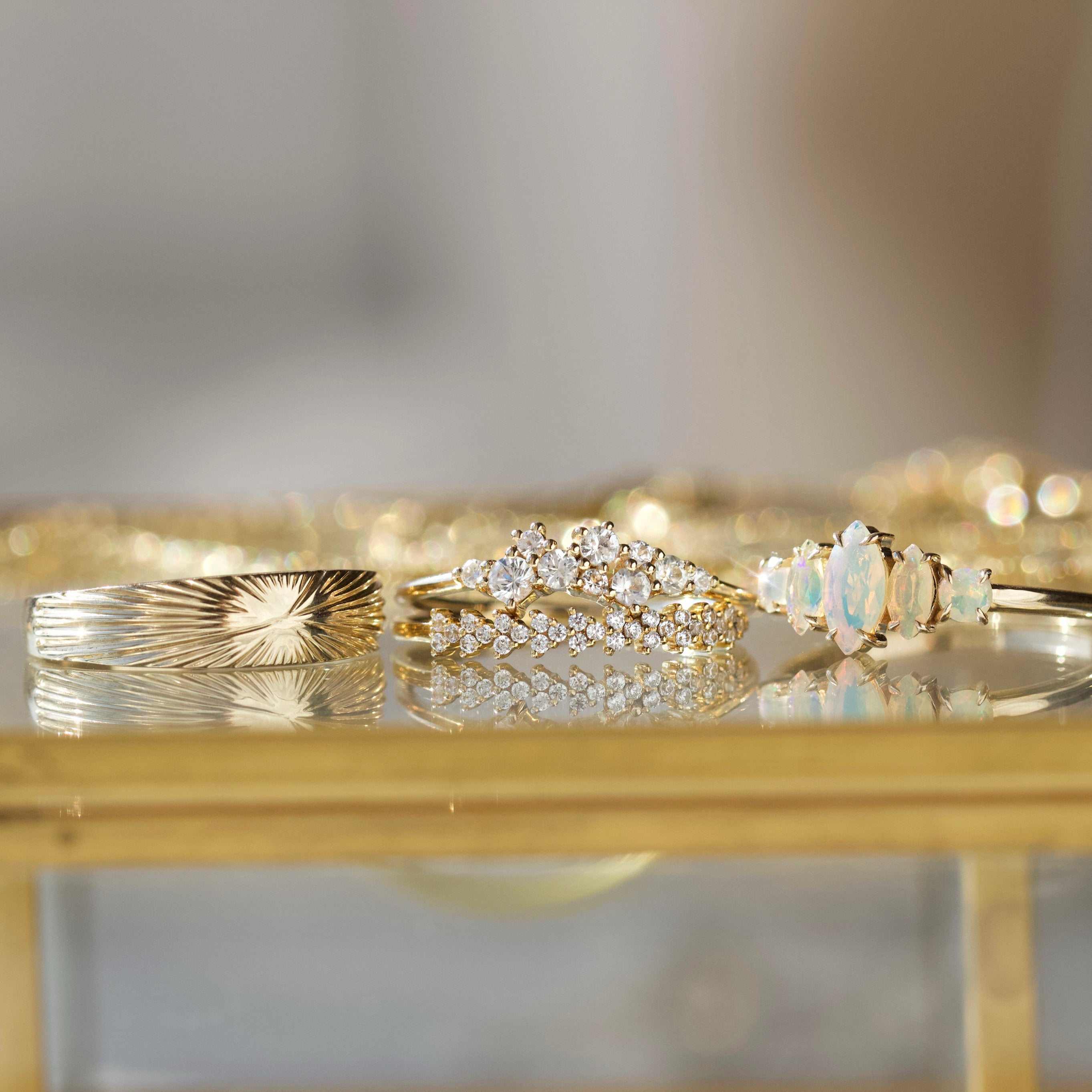 Hope Marquise Opal Ring - Elegant & Unique Gemstone Jewelry for Women - Perfect for Weddings, Anniversaries & Special Occasions