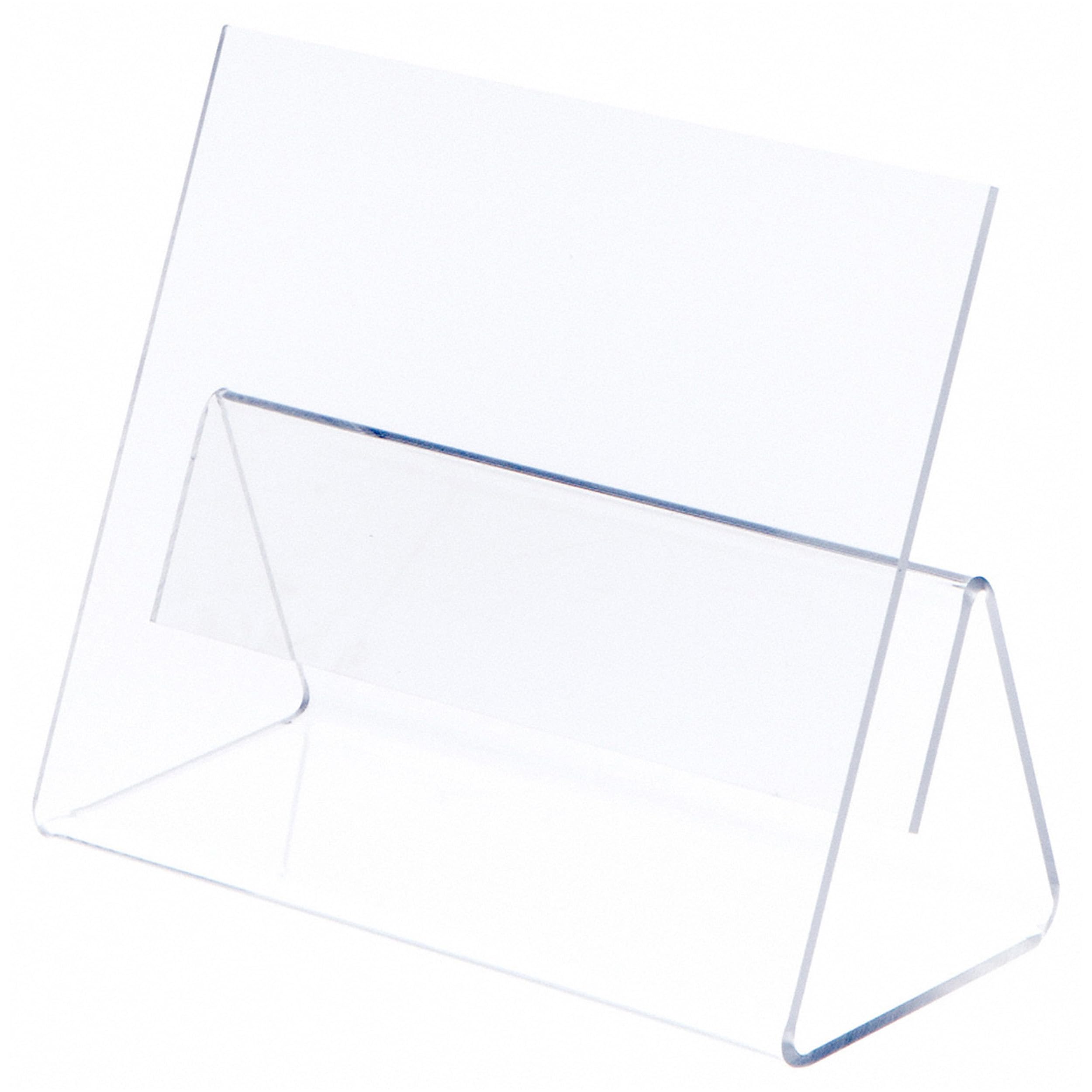 6 Pack Clear Acrylic Cookbook Stand with Splatter Guard - 9.75