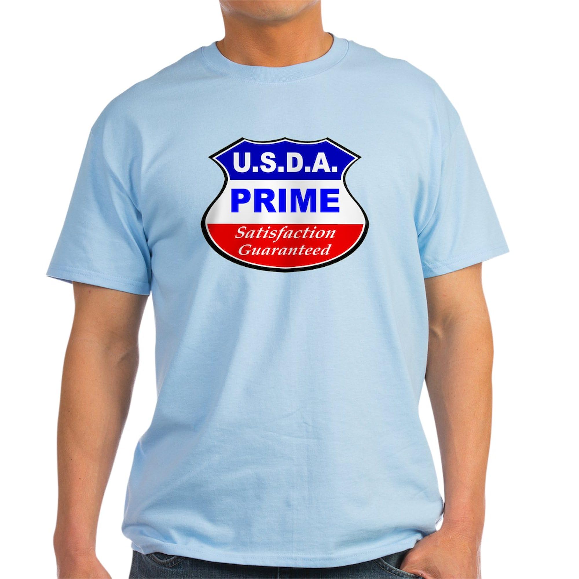 USDA Prime Light T-Shirt for Men - 100% Cotton Classic Graphic Tee | Casual Wear, Everyday Outfits & Gift Ideas
