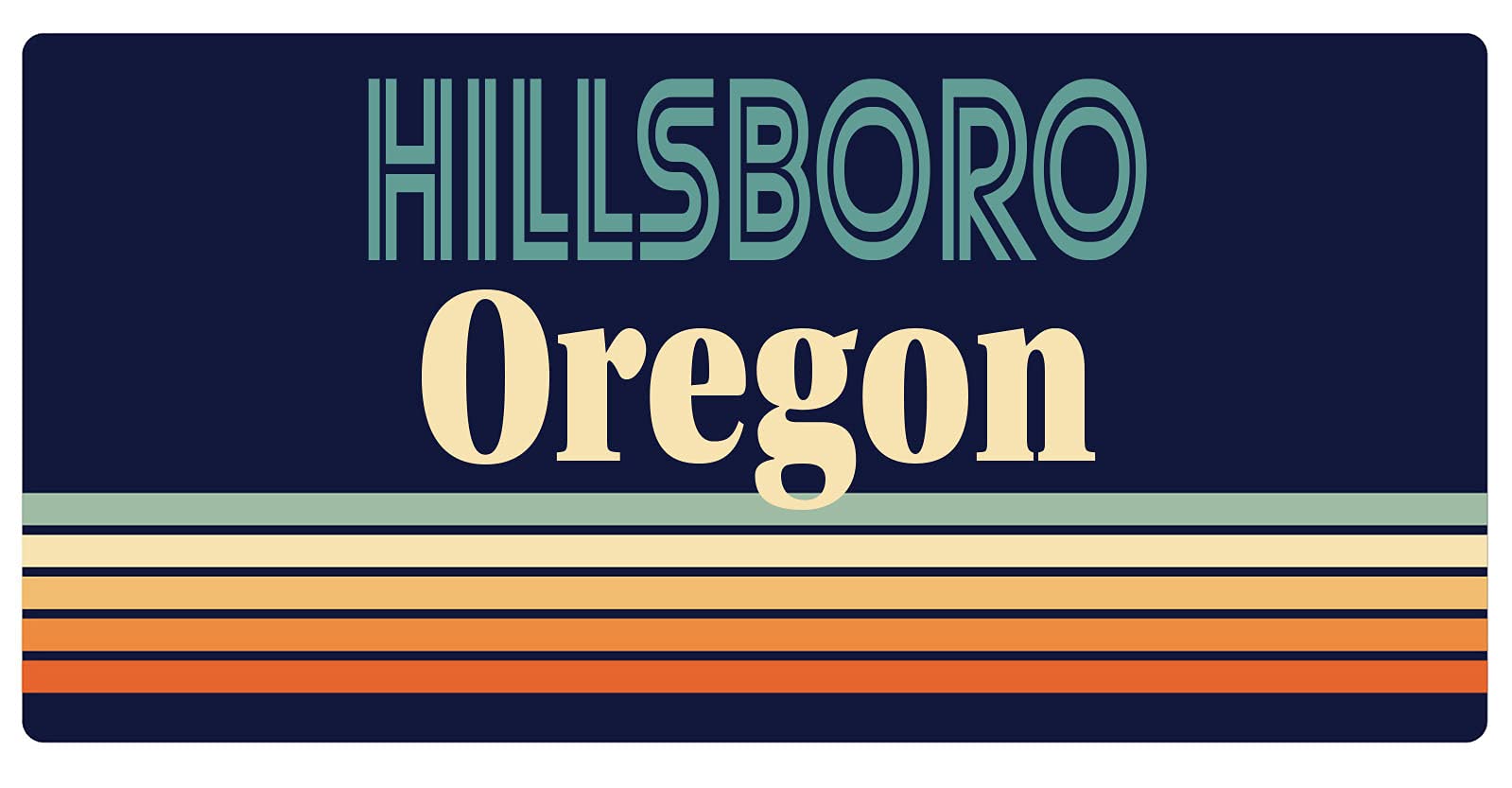 Vintage Retro Fridge Magnet 5 x 2.5 Inch - Oregon Souvenir & Decorative Kitchen Accessory for Refrigerator, Office, or Home Decor