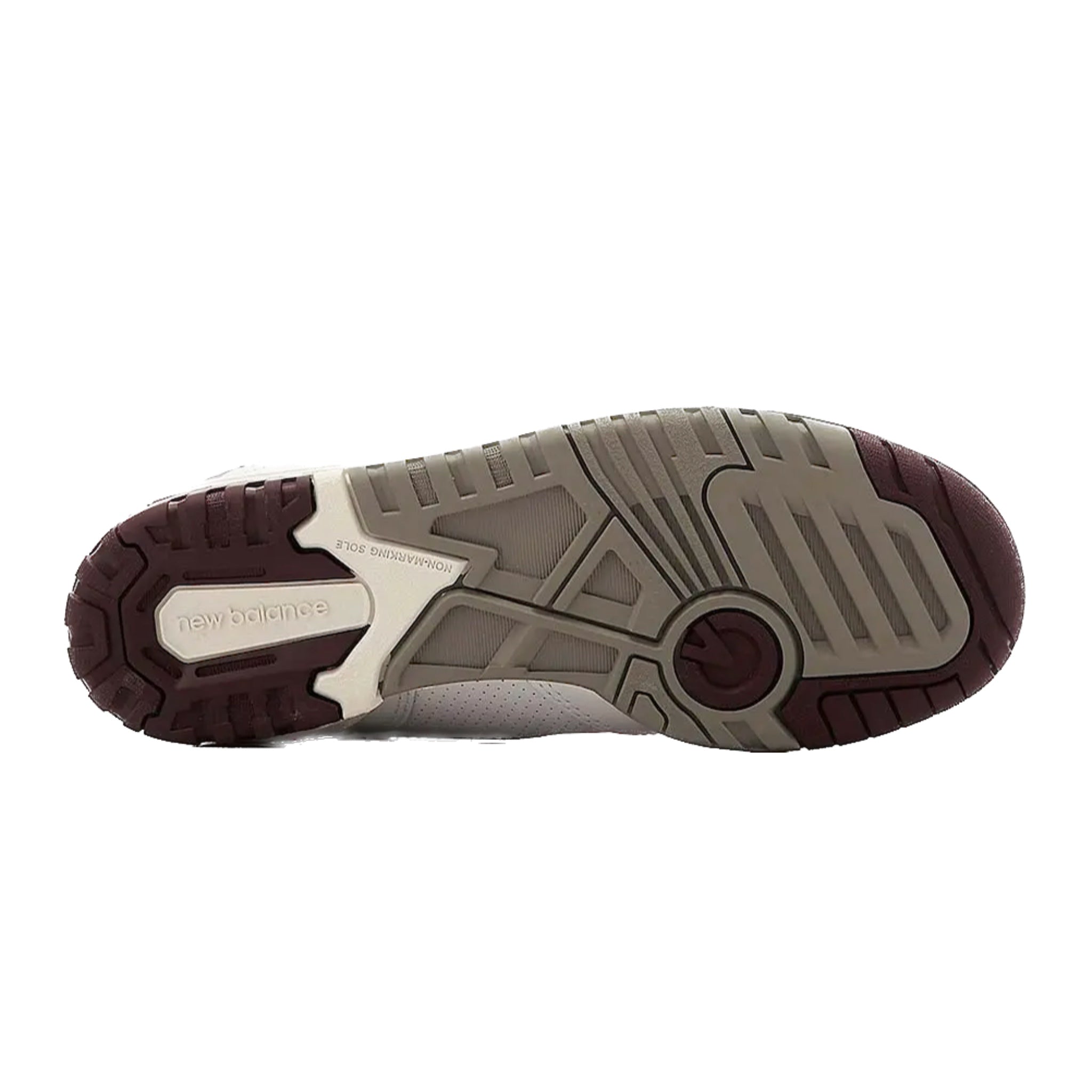 New Balance 550 Sneakers for Men & Women - Burgundy & Cyan Retro Basketball Shoes - Comfortable Casual Walking & Streetwear Fashion