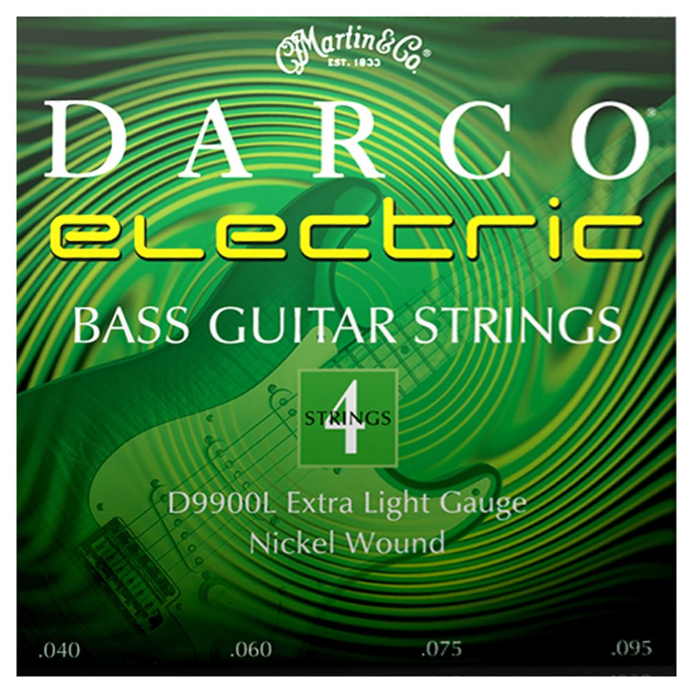 Martin Darco D9900 Extra Light Electric Bass Strings - Perfect for Jazz, Blues & Rock Performances