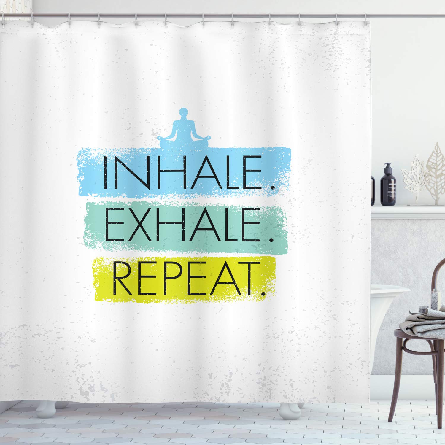 Ambesonne Yoga Shower Curtain - 69