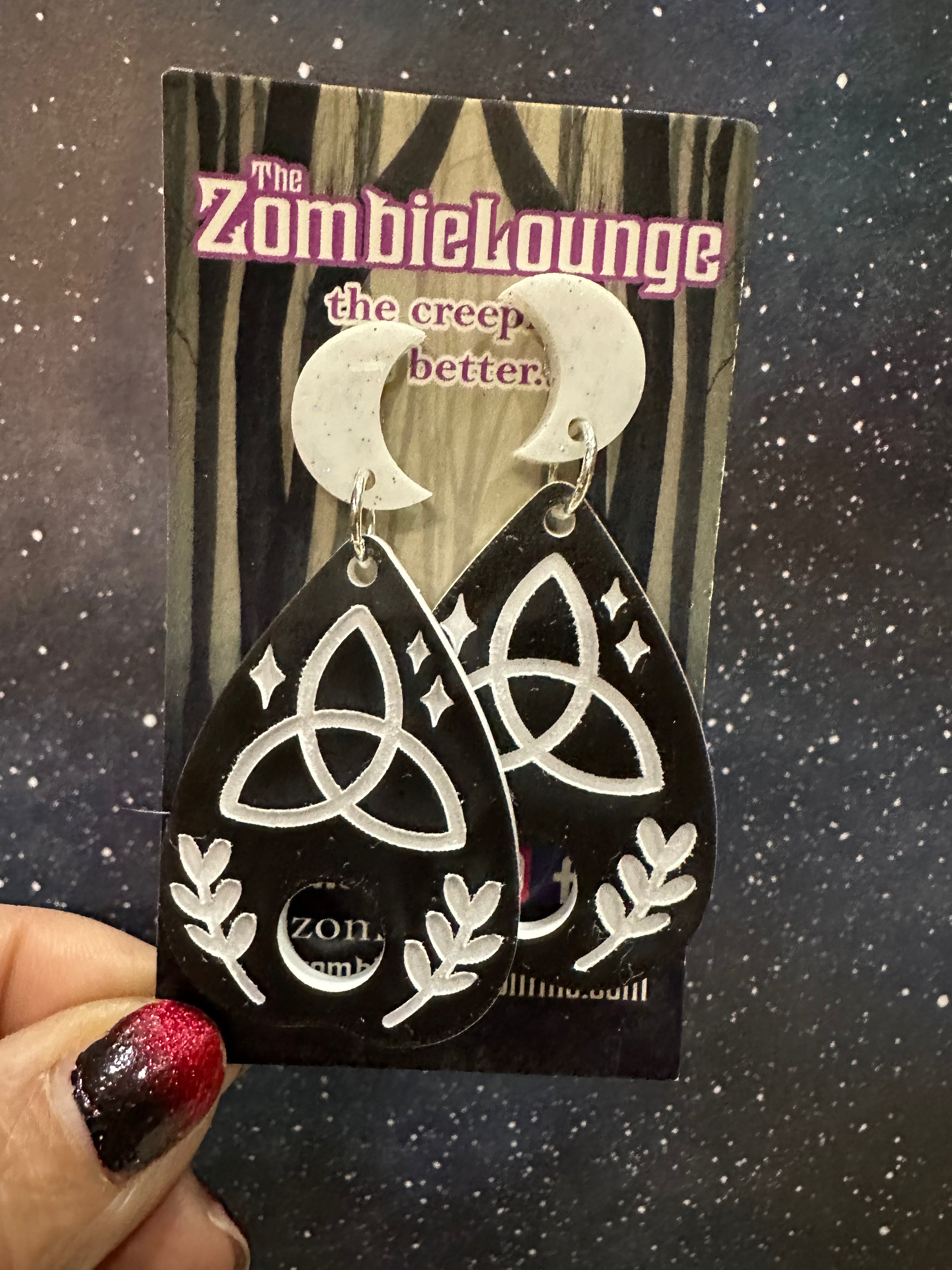 Witch Planchette Earrings - Gothic Ouija Board Jewelry for Women, Halloween & Witchy Aesthetic Accessories | Perfect for Spooky Parties, Witchcraft & Boho Fashion