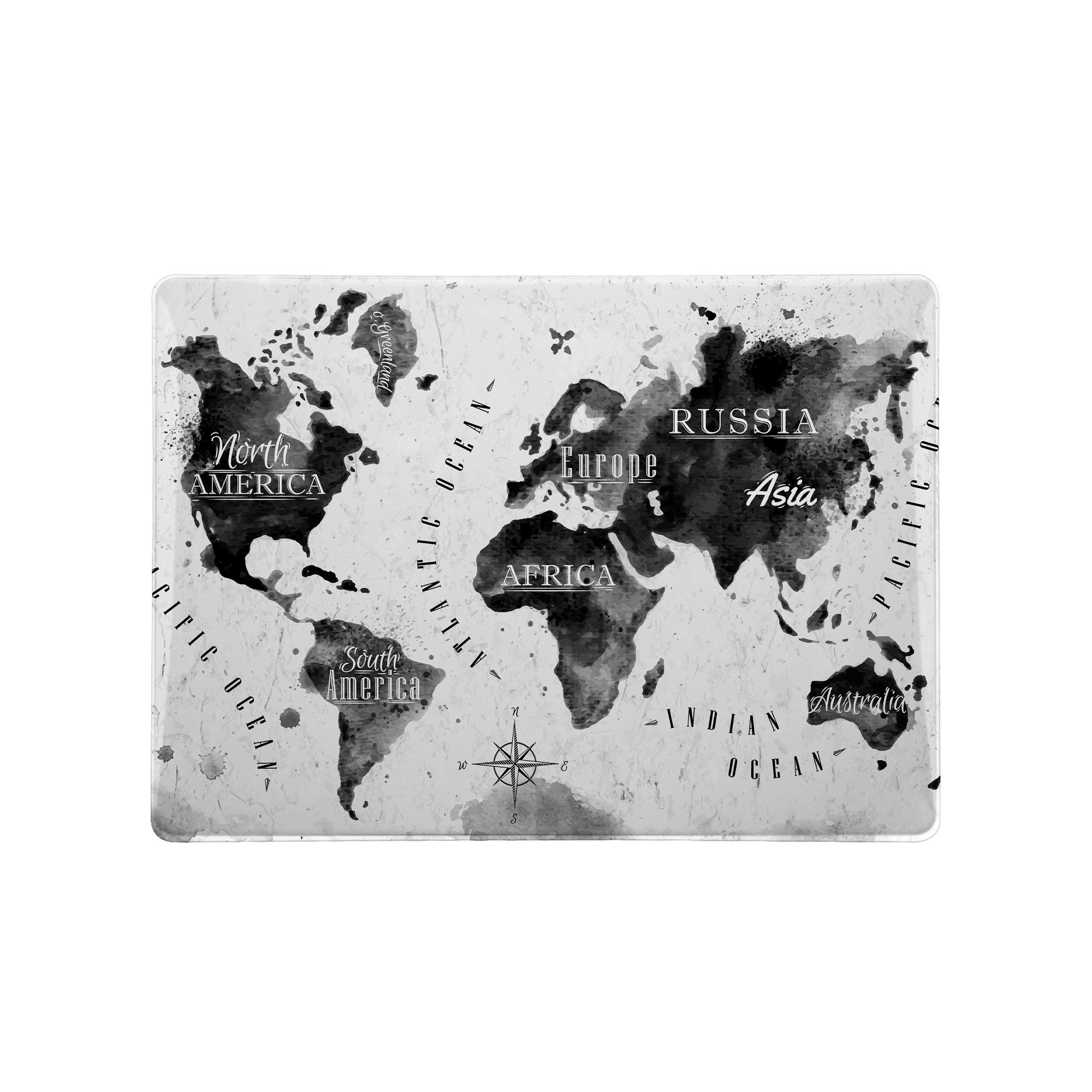 Premium Surface Laptop Case with World Map Design - Durable Protective Cover for Microsoft Surface Laptop 1/2/3/4 - Perfect for Travel, Business & School Use