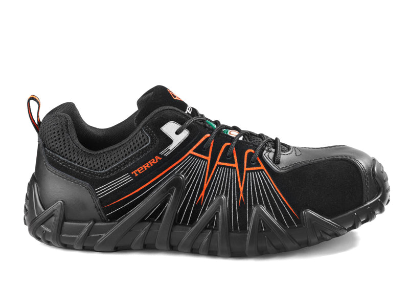 Terra Spider X Unisex Lightweight Composite Toe Work Shoes - Safety Work Boots for Men & Women, Slip Resistant, Comfortable for Construction, Warehouse & Outdoor Work (Orange, TR0A4NPYA14)