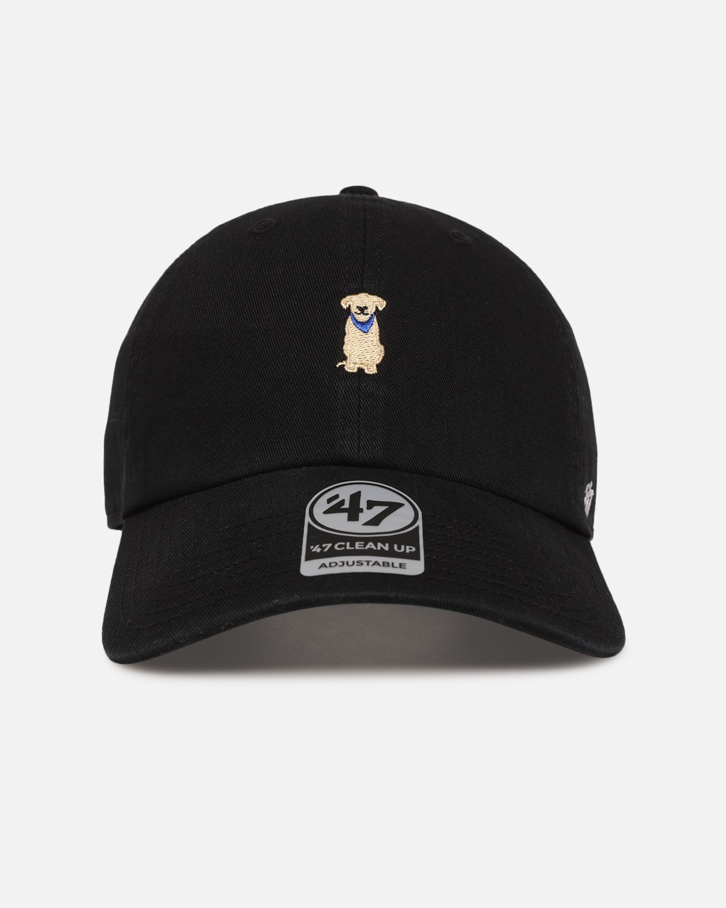 47 Brand Yellow Labrador 'Dog Collection' 47 Clean Up Adjustable Strapback Hat - Black Baseball Cap for Dog Lovers, Outdoor Activities & Casual Wear