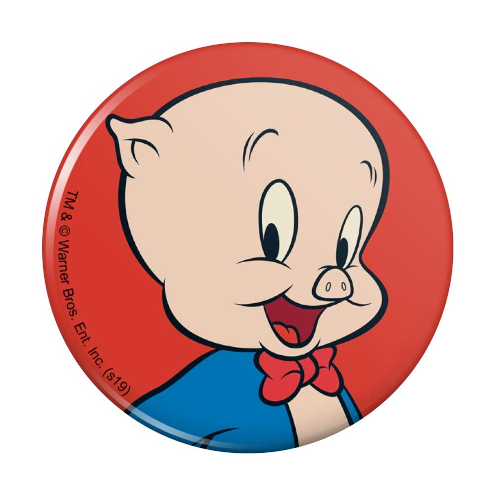 Looney Tunes Porky Pig Refrigerator Magnet - Funny Cartoon Kitchen Decor for Fridge, Office & Lockers - Perfect for Home, Dorm & Workplace Organization