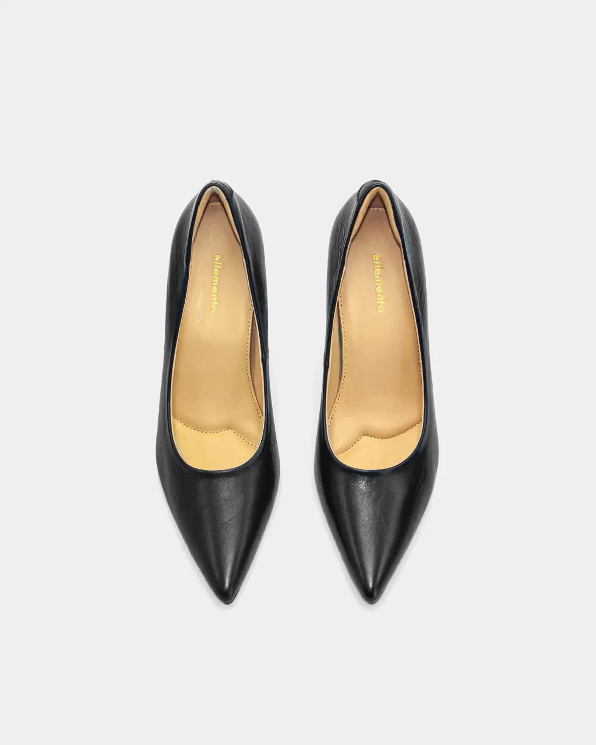 Black Calfskin Leather Classic Pumps for Women - Elegant Pointed Toe High Heels for Office, Wedding & Formal Events