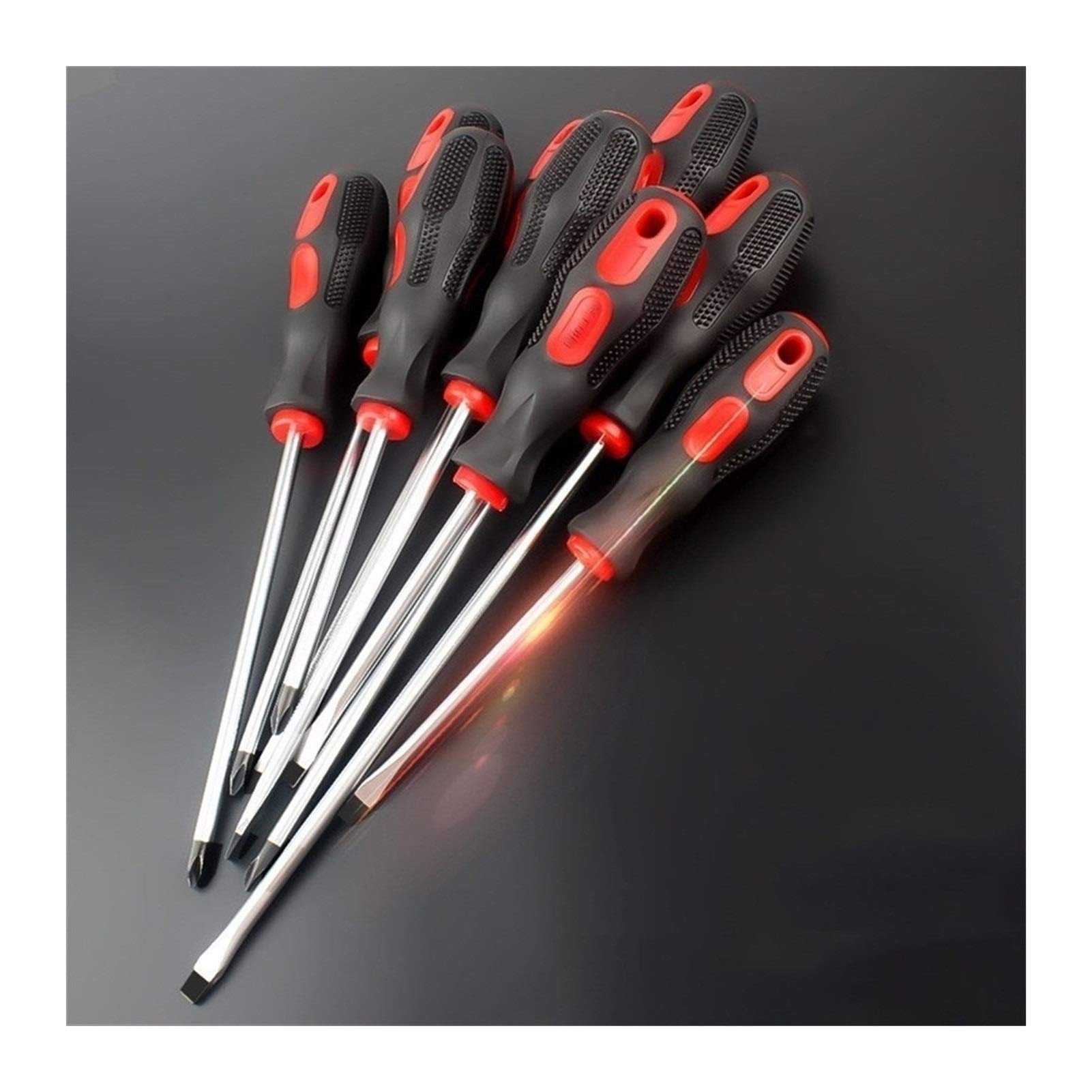 XMEIFEITS 14-Piece Insulated Magnetic Screwdriver Bit Set - Universal Slotted Screwdriver Tools for Electricians & Household Repairs - Perfect for Electrical Work, DIY Projects, and Home Maintenance