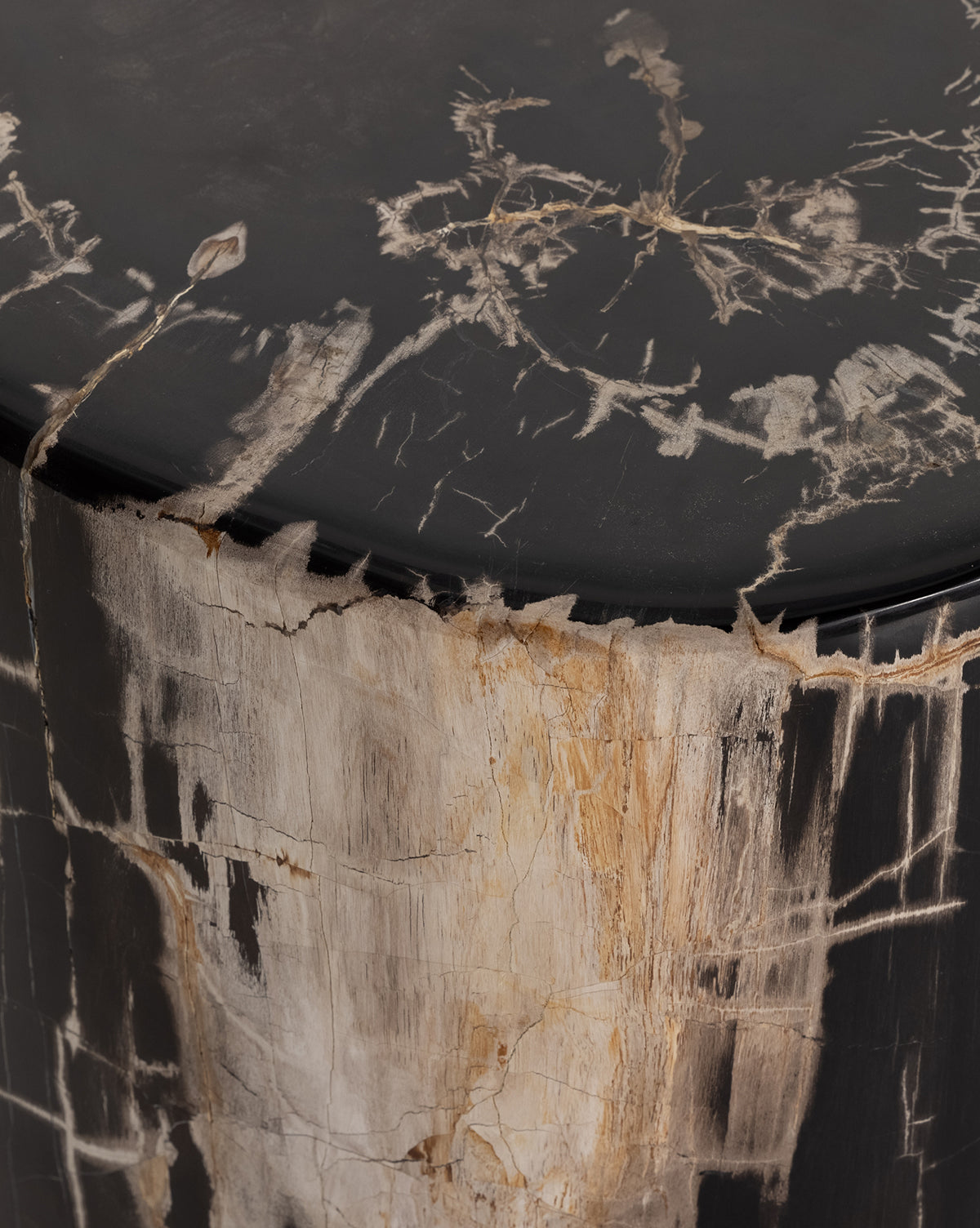 Viking Rune End Table - Norse-Inspired Wooden Side Table with Carved Runes for Living Room, Bedroom, or Office Decor