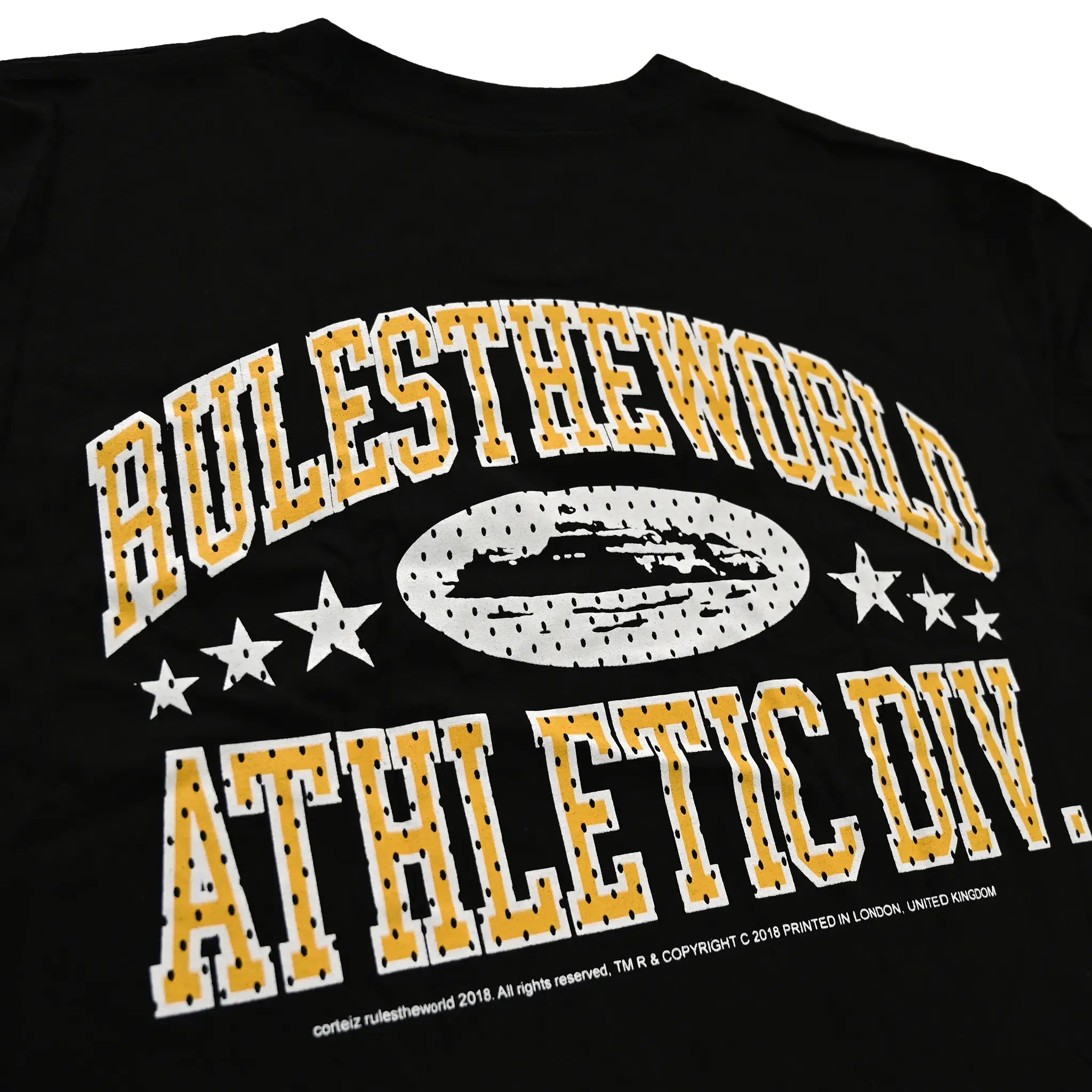 Corteiz Athletic Division Black T-Shirt for Men - Comfortable Casual Workout Tee - Perfect for Gym, Running, and Everyday Wear