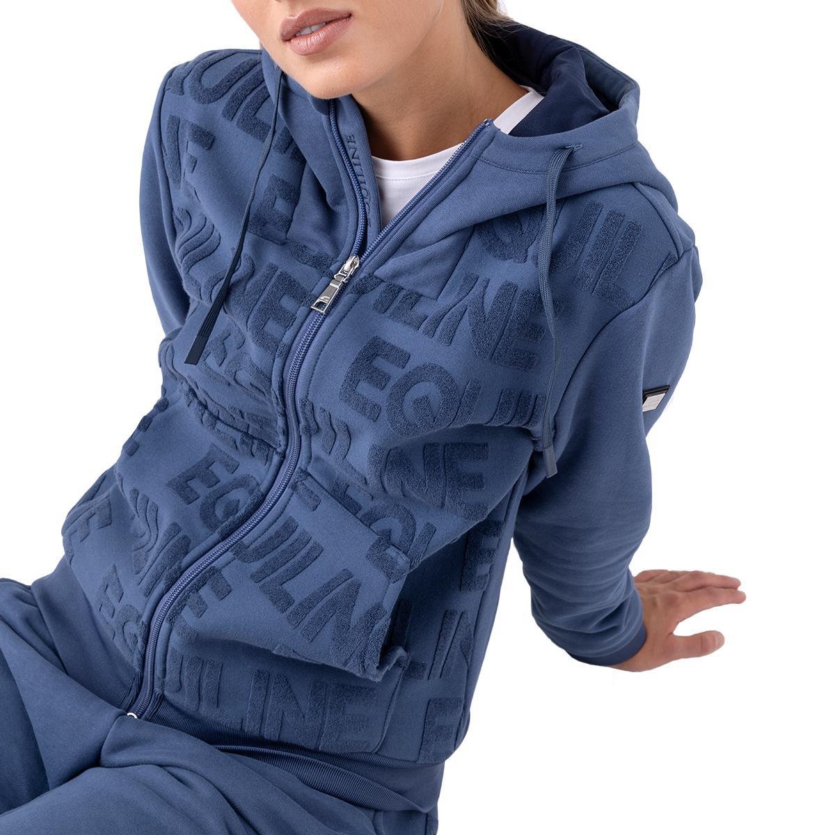Equiline Women's Evere Full Zip Hoodie - Soft Fleece Pullover Jacket for Casual Wear, Gym & Outdoor Activities