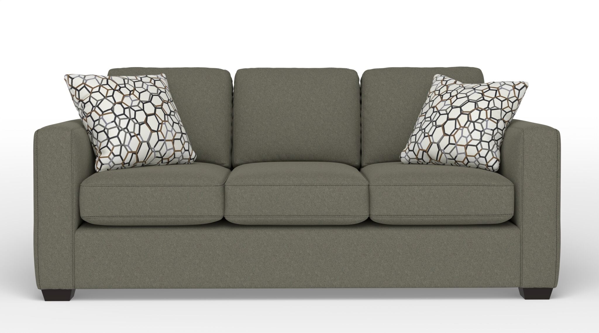 Flax Brown Caleb Sofa - Modern Comfort for Living Room, Lounge & Office - Premium Upholstered Furniture for Home Decor
