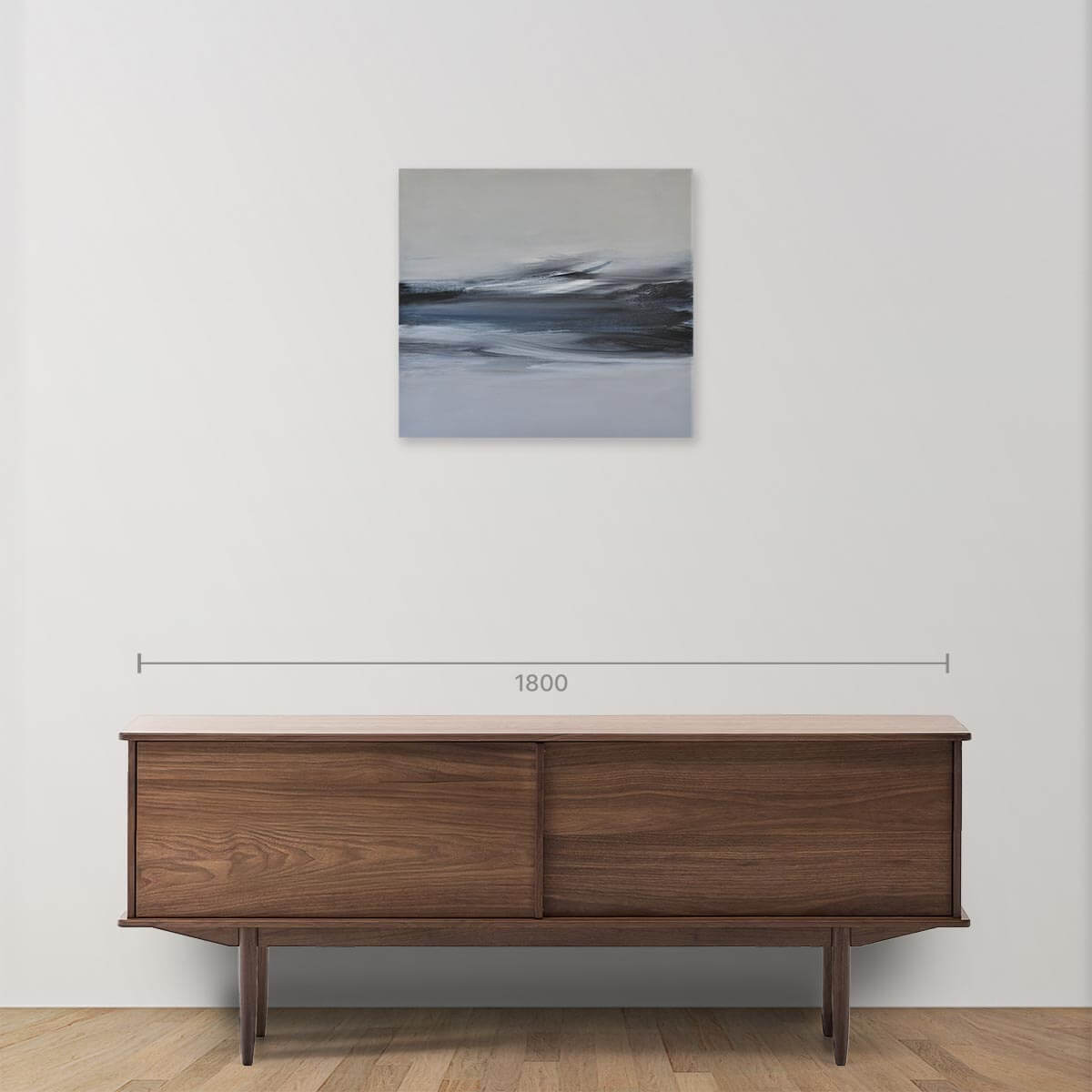Nel Flusso Acrylic on Canvas Painting - Modern Abstract Wall Art for Living Room, Bedroom & Office Decor