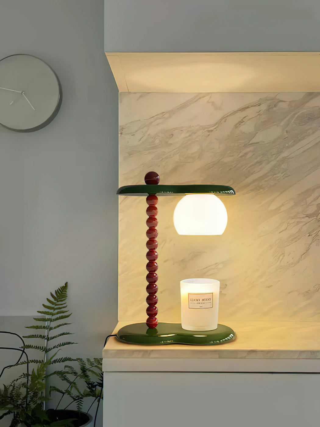 Everalda Modern Table Lamp - Stylish Bedside & Desk Lighting for Home & Office - Perfect for Reading, Working & Decorating