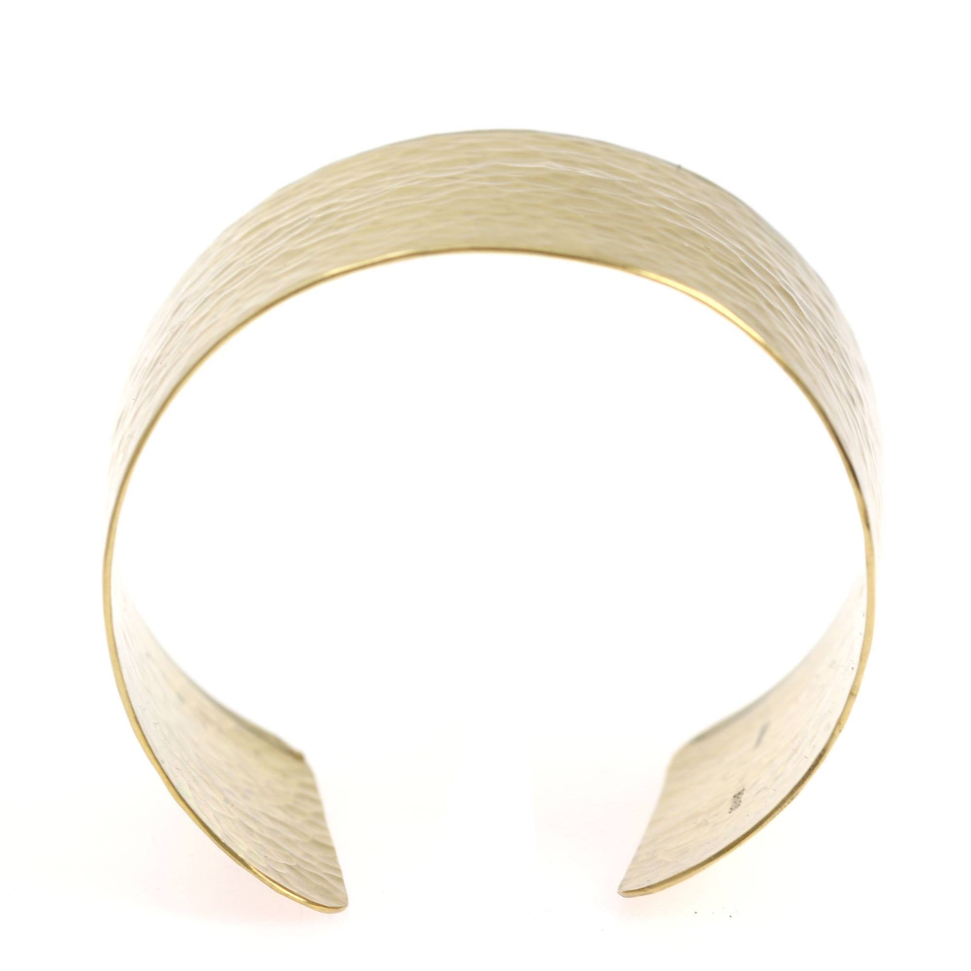 Hammered Nu Gold Brass Cuff Bracelet - Vintage Boho Jewelry for Women - Perfect for Festivals, Weddings & Everyday Wear