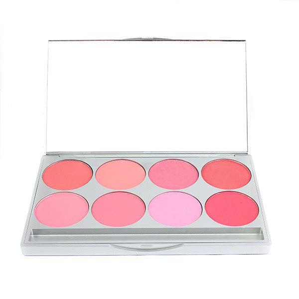 Graftobian Professional Powder Blush Palette - 6 Long-Lasting Matte & Shimmer Blush Colors for Cheeks, Cruelty-Free Makeup Kit - Perfect for Daily Wear, Special Occasions & Professional Makeup Artists