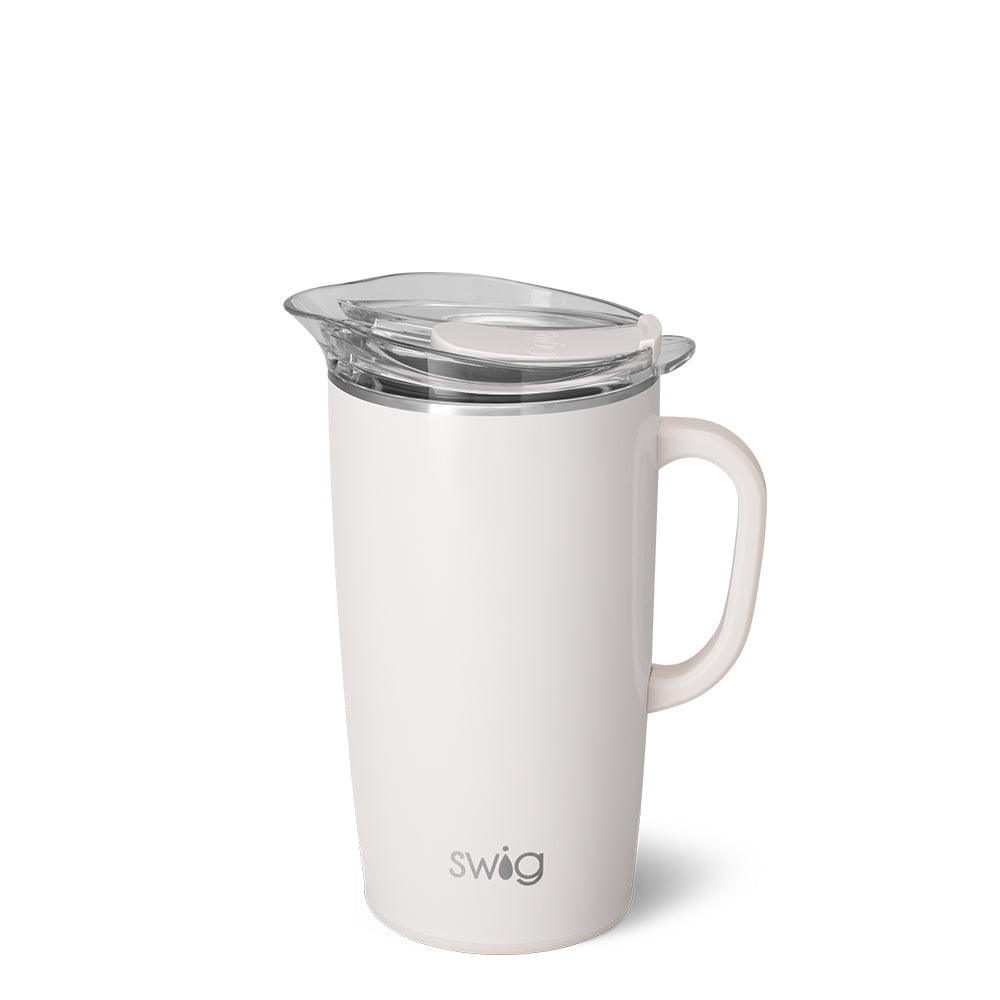 64oz Shimmer Pearl Party Pitcher - Elegant Glass Beverage Dispenser for Weddings, Showers & Special Events - Perfect for Cocktails, Lemonade & Iced Tea