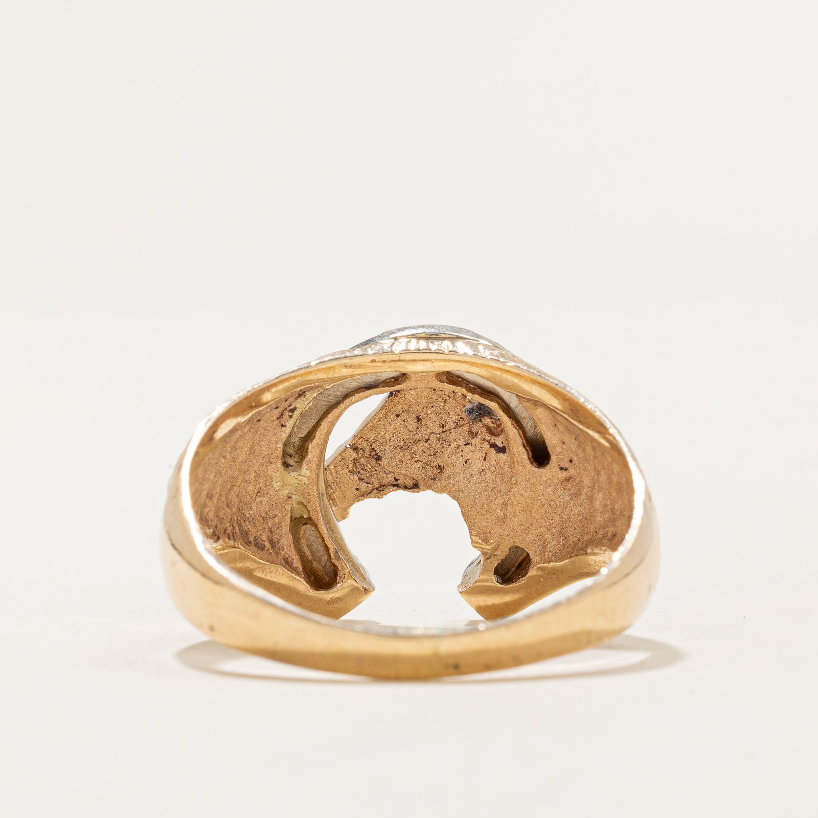 0.015ctw Diamond Horse Cocktail Ring - Size 12.75 - Elegant Statement Jewelry for Women | Perfect for Parties, Weddings & Special Occasions