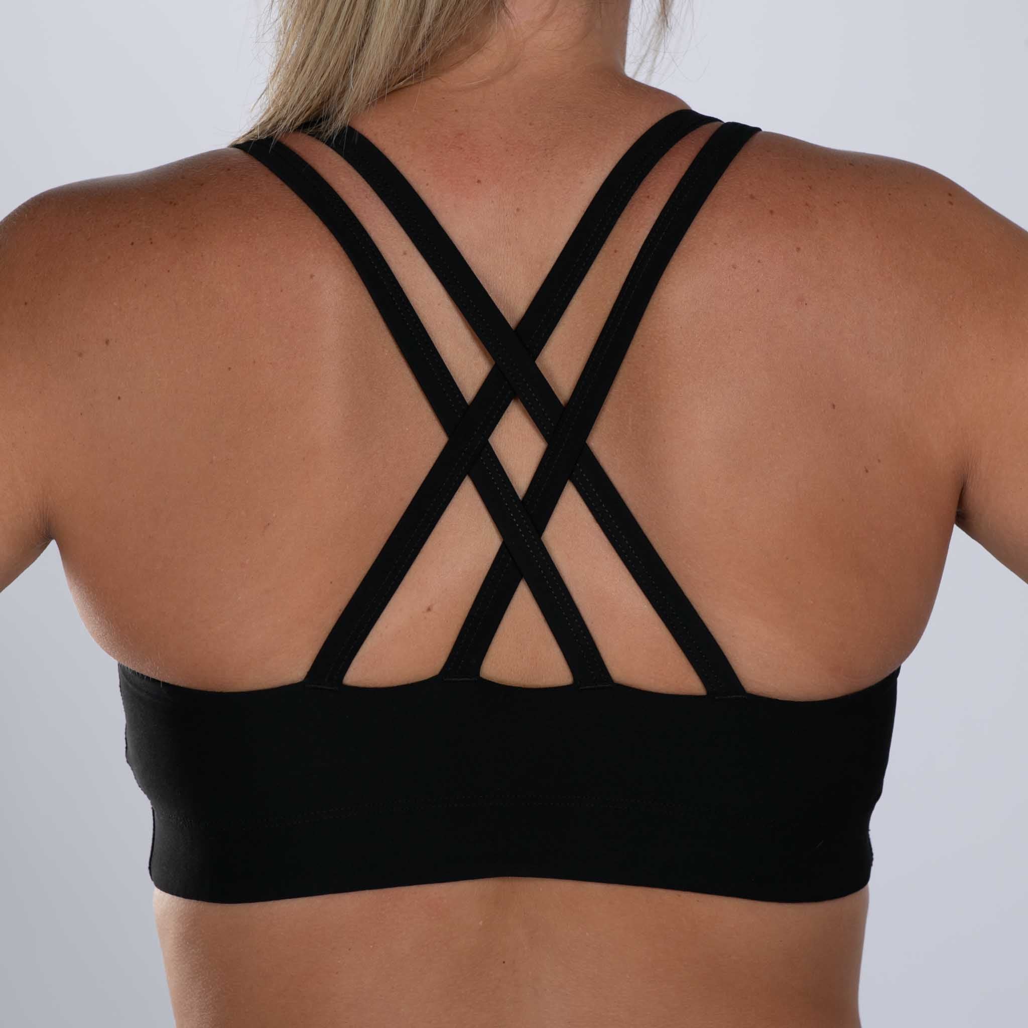 Women's High-Performance Swim Bikini Top - Black | Comfortable & Supportive for Swimming, Beach & Pool Activities