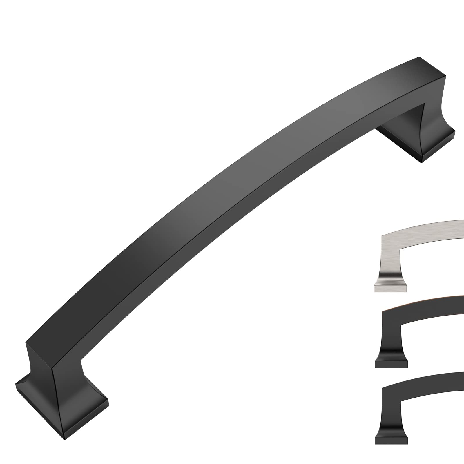 9Pack 5 Inch Matte Black Cabinet Pulls - Durable Kitchen Cabinet Handles & Hardware for Modern Cabinets, Cupboards, and Drawers - Perfect for Home, Office, and Commercial Spaces