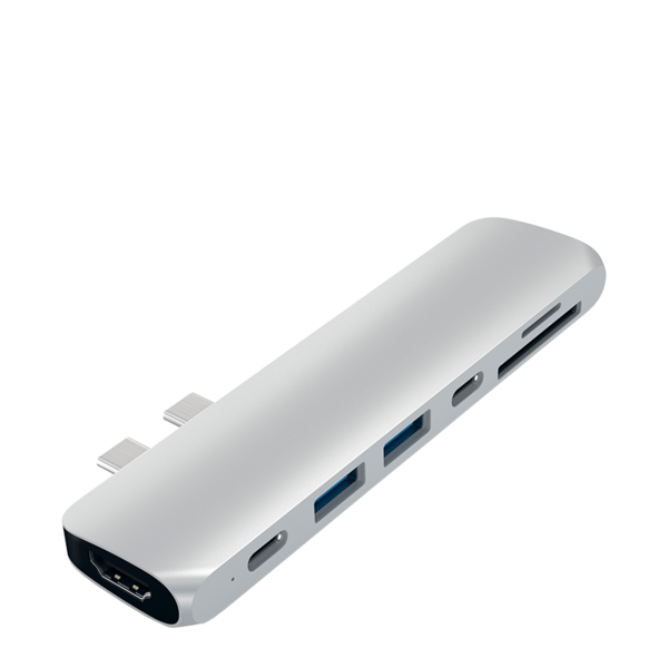 Satechi USB-C Pro Hub with 4K HDMI, Ethernet, USB Ports - Space Gray | for MacBook Pro/Air, iPad Pro & Windows Laptops | Home Office & Travel Connectivity Solution