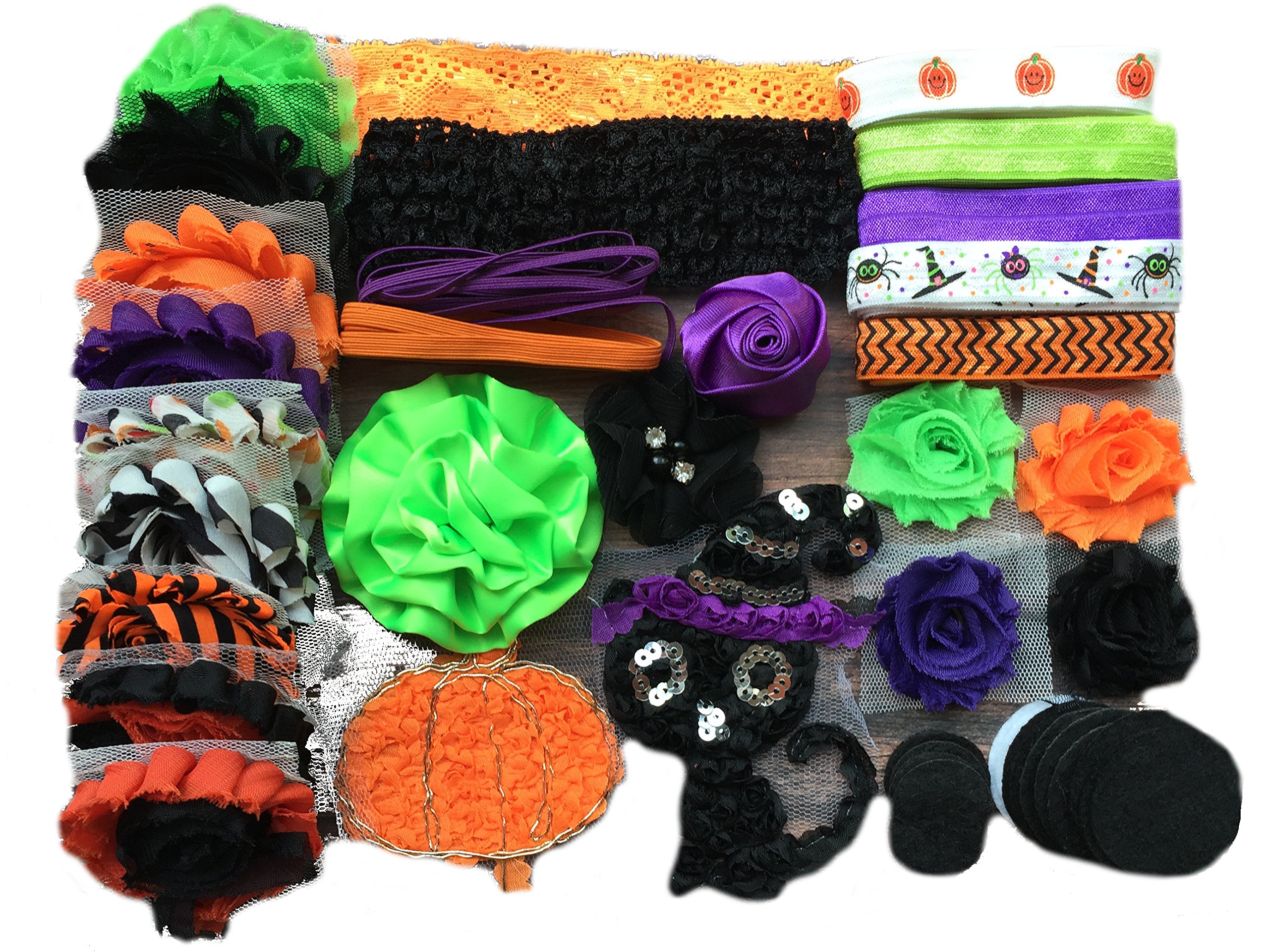 DIY Baby Headband Kit - Make Over 15 Adorable Hair Accessories for Girls, Toddlers & Infants | Perfect for Halloween Costumes, Birthday Parties & Photo Shoots