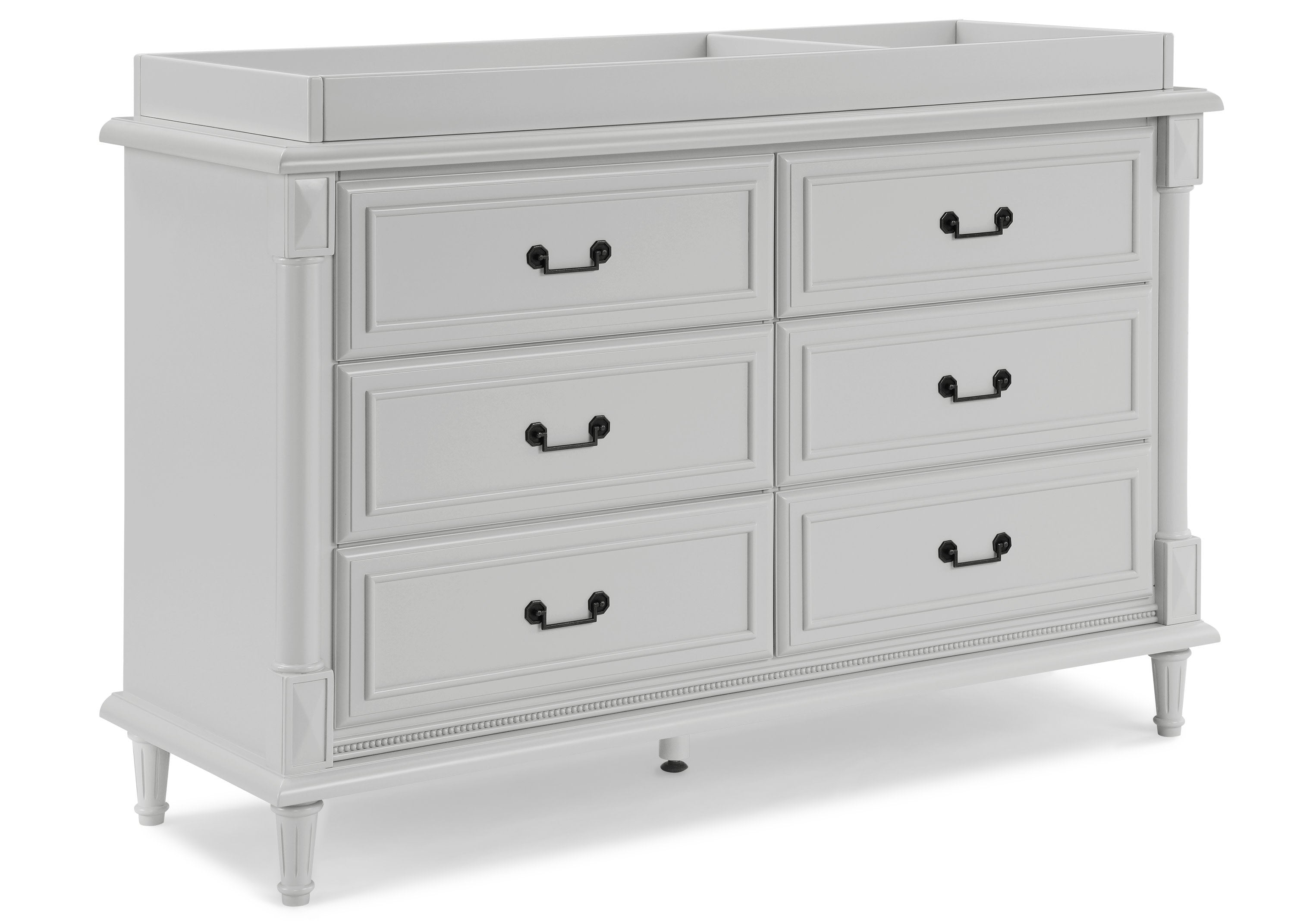 Juliette 6-Drawer Baby Dresser with Changing Table Top - Nursery Storage Organizer for Diapers, Clothes & Baby Essentials | Perfect for Newborn Rooms & Toddler Bedrooms