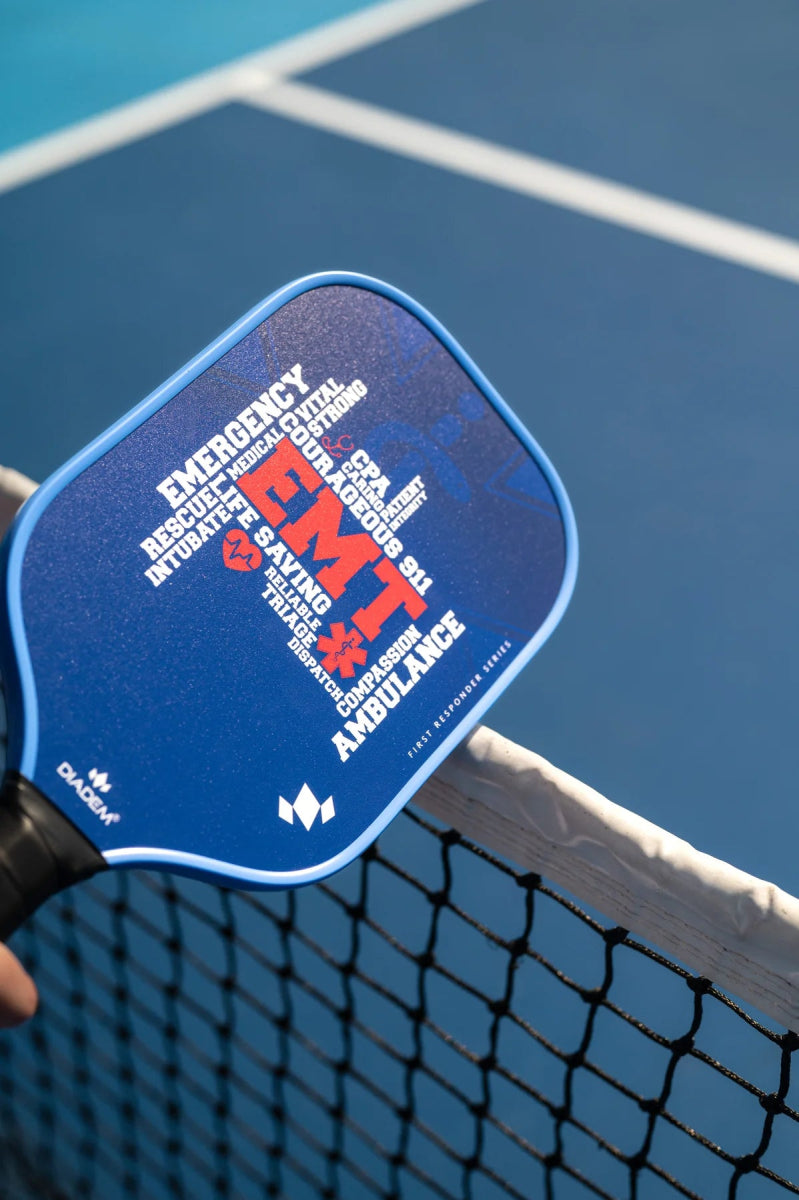 Diadem First Responder Series V2 Rush Pickleball Paddle - Premium Carbon Fiber Paddle for Competitive Play | Ideal for Tournaments, Outdoor & Indoor Games