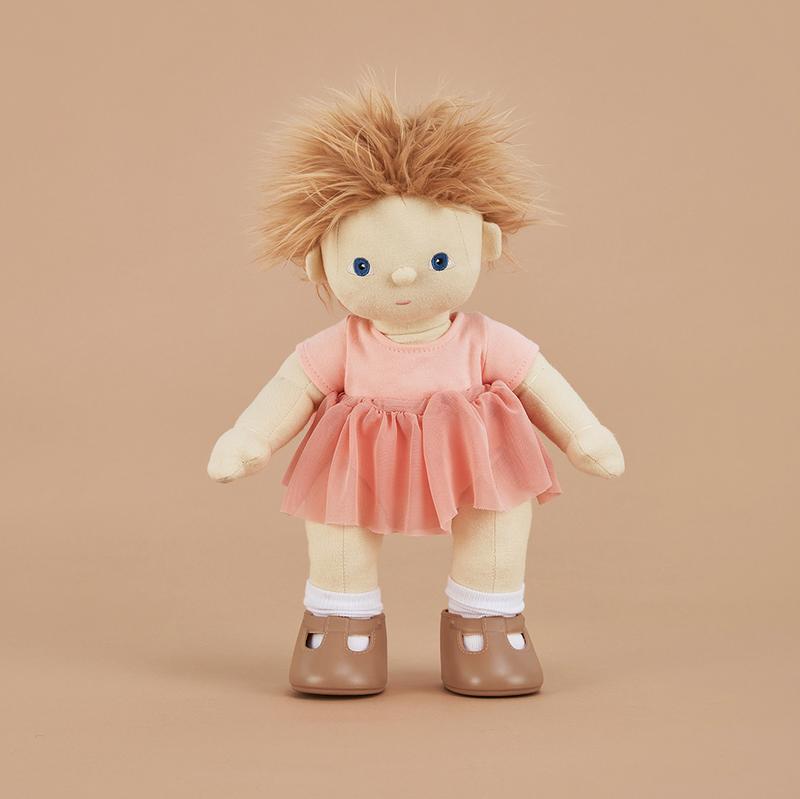 Dinkum Doll Ballet Outfit Set - Toddler Girls Dance Costume with Tutu Skirt & Leotard - Perfect for Ballet Class, Recitals & Dress Up Play
