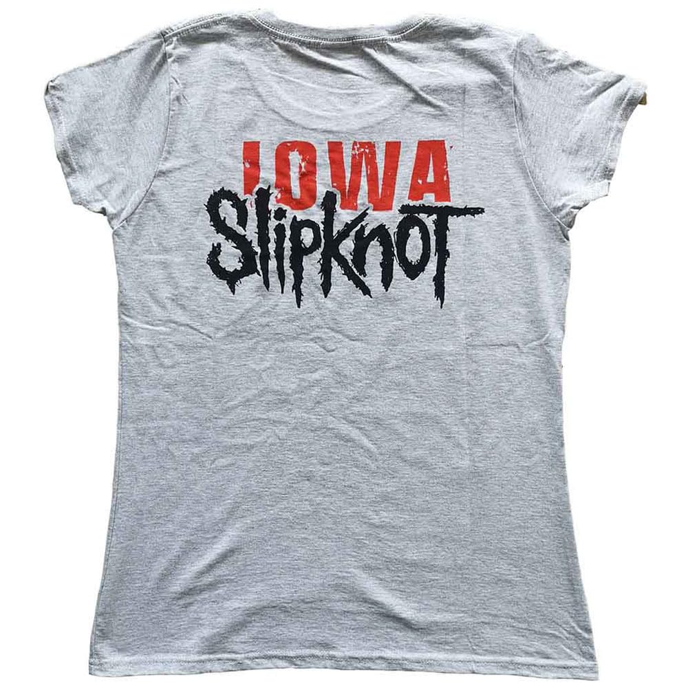 Slipknot Iowa Goat Shadow Graphic Tee - Junior Top XX-Large in Heather Grey | Heavy Metal Band Merch for Concerts & Casual Wear
