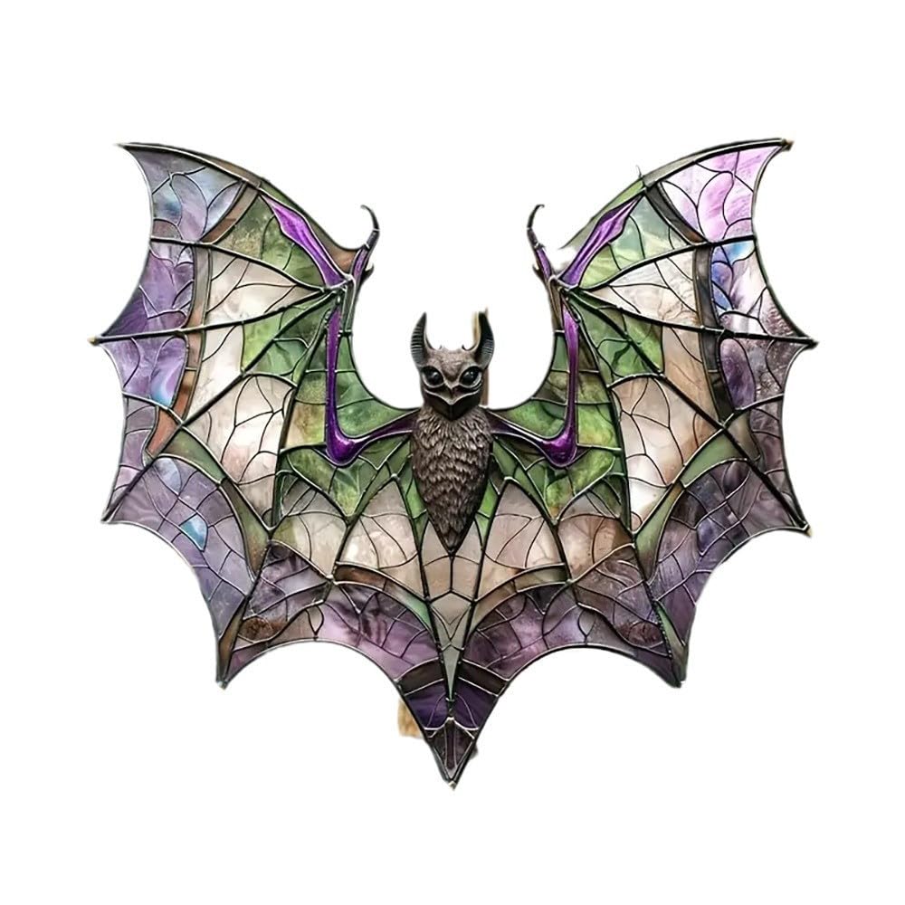 Gothic Bat Decor Acrylic Wall Art Panel - DIY Home Decor Kit for Living Room, Bedroom, Kitchen - Halloween & Gothic Style Wall Hanging for Party & Home Decoration