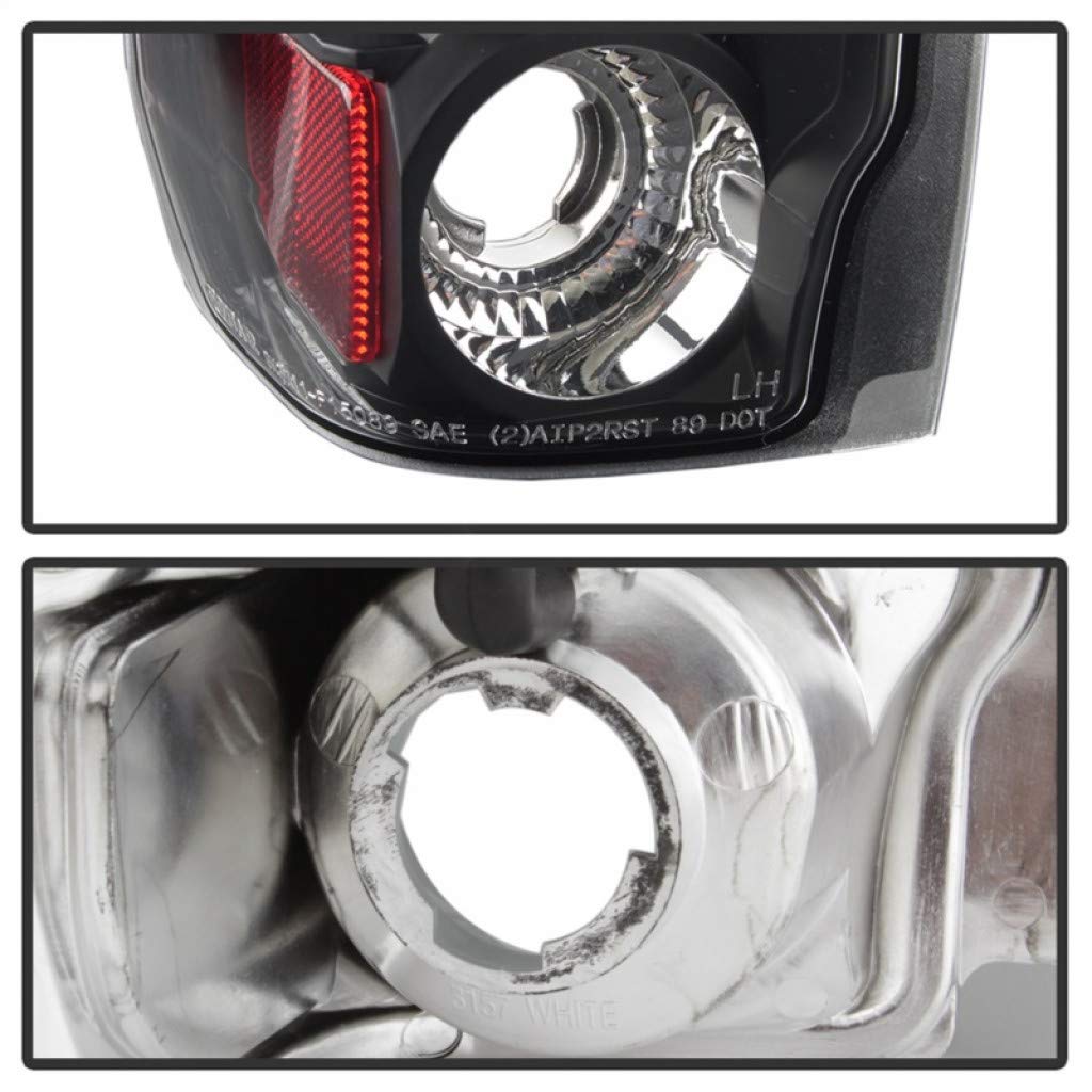 Spyder Euro Style Black Tail Lights Pair for Ford F-150 1987-1996 | Model 5003300 | Upgrade Your Truck's Rear Lighting for Night Driving & Enhanced Style