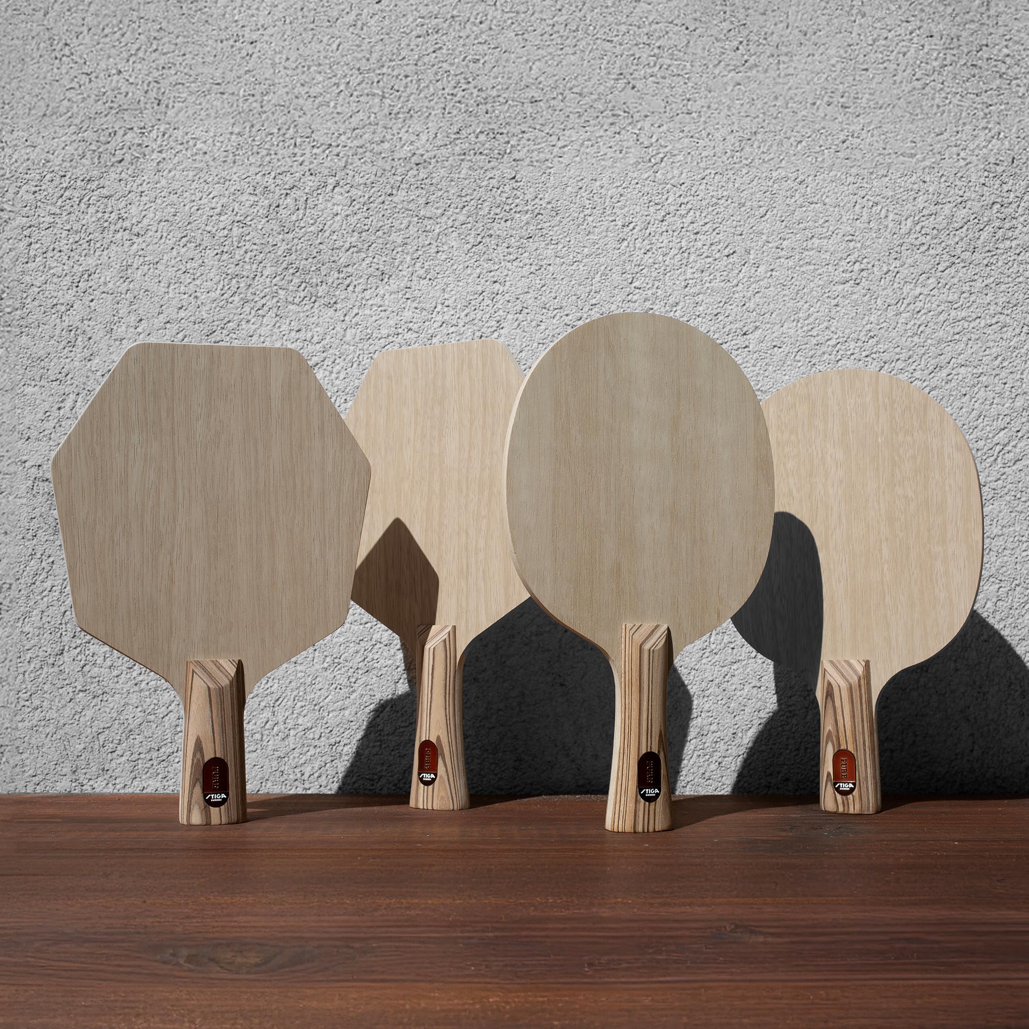 STIGA Pure Table Tennis Racket - 7-Layer Professional Offensive Wood Blade for Maximum Control, Precision & Power - Made in Sweden - Perfect for Tournament Play & Training Sessions