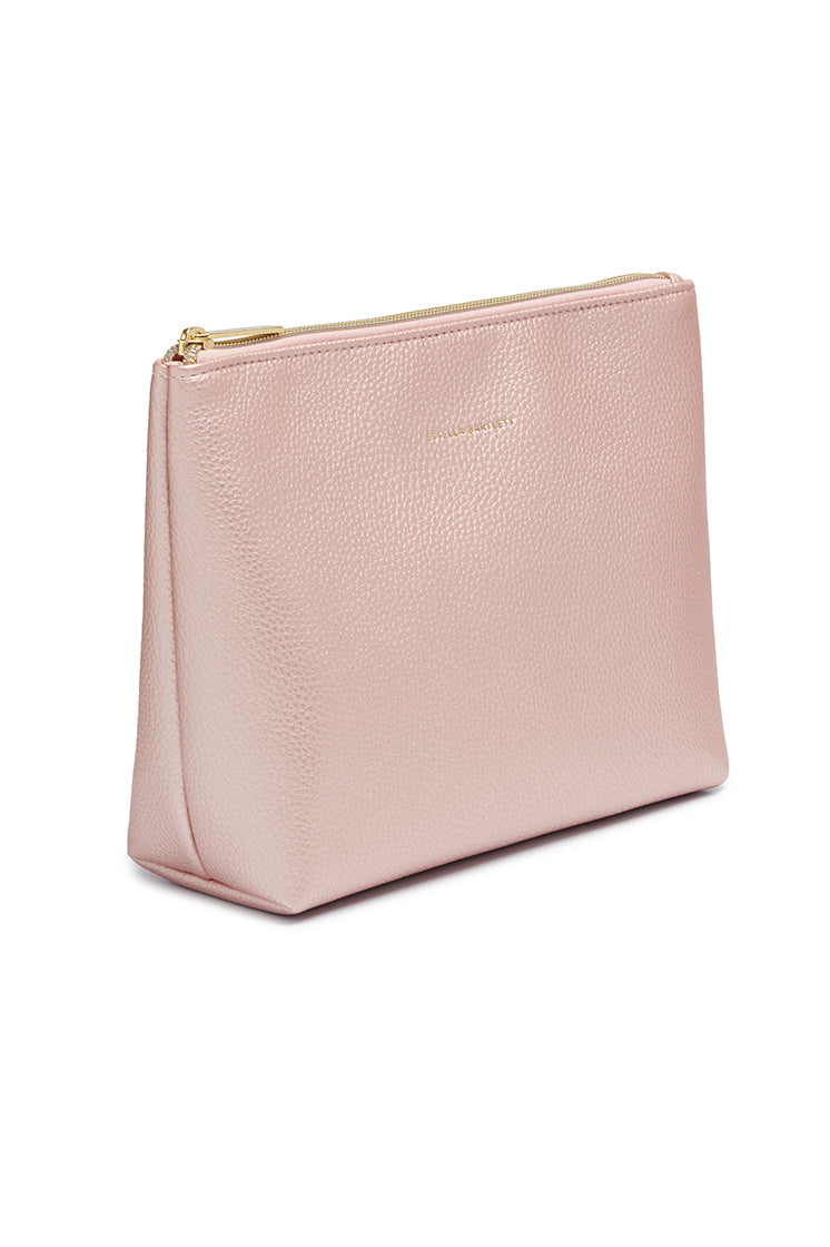 Metallic Blush Makeup Pouch EBP6273 - Glamorous Cosmetic Bag for Travel, Parties & Everyday Use