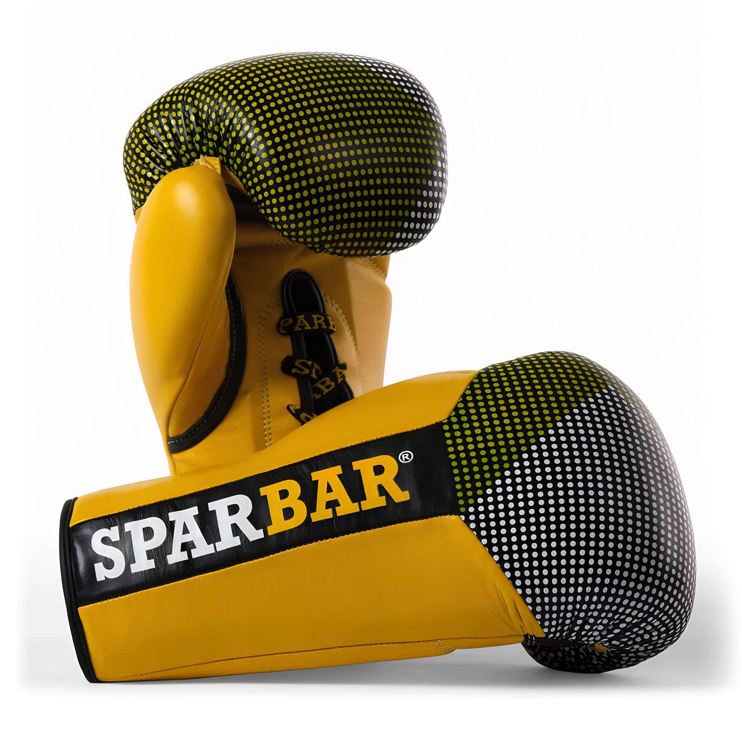 SB1 Laced Boxing Gloves - Premium 100% Leather Sparring Gloves for Punching Bag Training, Workout Gloves with Wrist Support for Boxing, Kickboxing & Muay Thai | Ideal for Gym, Home Workouts & Martial Arts Practice