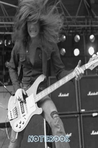 Cliff Burton Rock Band Lined Notebook & Planner - Beautiful Cover for Fans | Thanksgiving Gift Idea for Music Lovers | Perfect for Journaling, Note-Taking & Gift-Giving