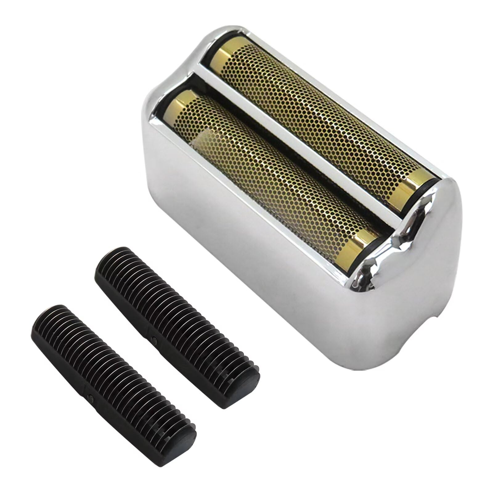 Barberology Electric Shaver Replacement Foil & Cutter Head - Compatible with BaByliss PRO Barberology FXFS2 Razors - Double Foil Shaving Replacement - Silver | Professional Grooming & Barber Shop Accessories for Men's Facial Hair Trimming