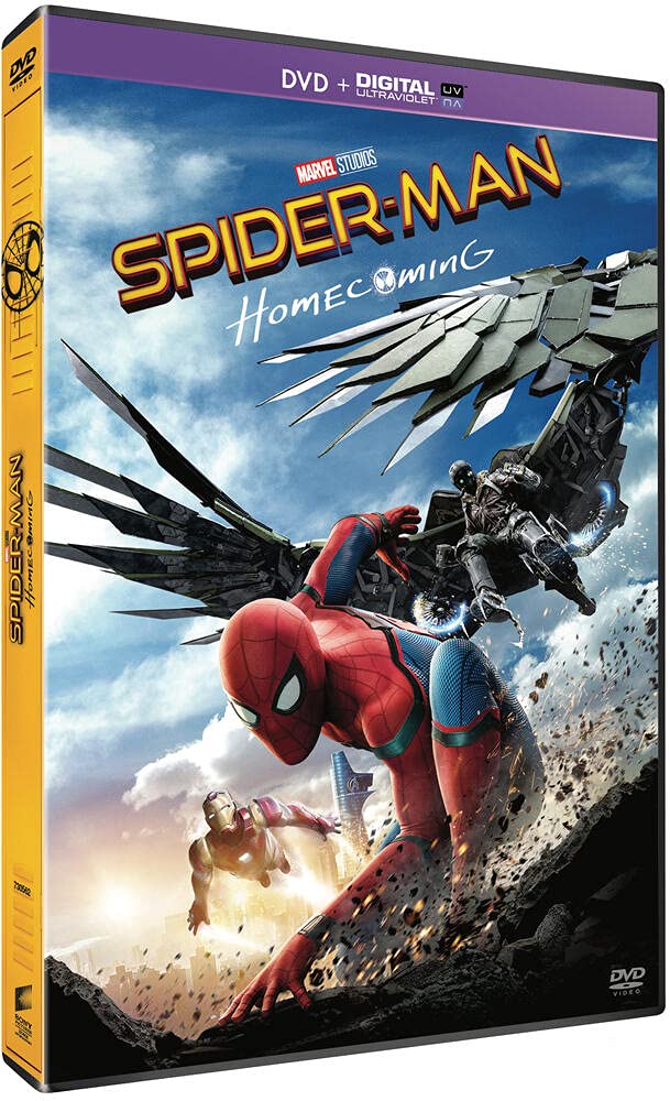 Spider-Man: Homecoming DVD + Digital UltraViolet Combo | Marvel Superhero Movie | Perfect for Movie Nights & Marvel Fans Collection
