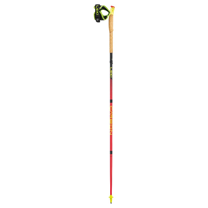 Leki Ultratrail FX.One Trekking Poles - Lightweight Carbon Fiber Hiking Sticks for Trail Running & Backpacking - Adjustable & Shock-Absorbing for Mountain Climbing & Outdoor Adventures