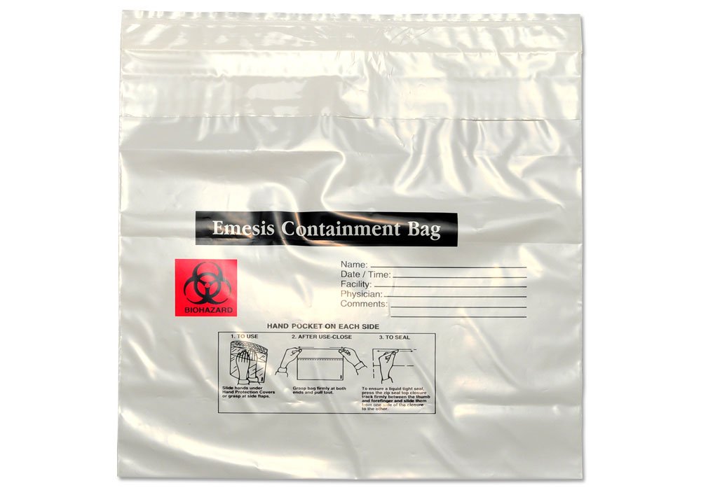 Disposable Emesis Bags for Nausea & Vomiting - Hospital, Travel & Home Use - Leak Proof & Odor Control - 50 Pack
