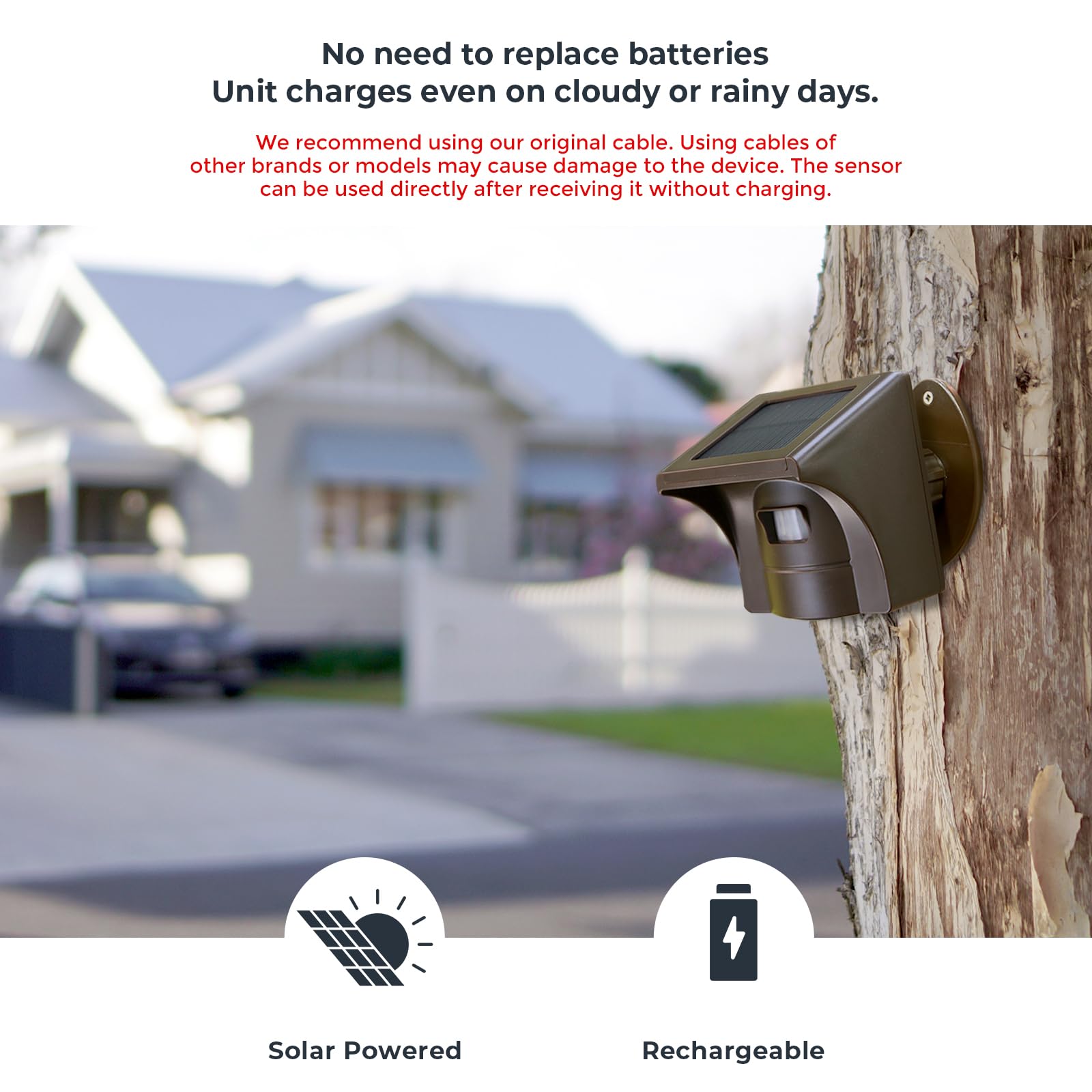 eMACROS Pro 3 Solar Wireless Driveway Alarm - 1/2 Mile Long Range, Weatherproof Motion Sensor with Smartphone App | Outdoor Security for Homes, Driveways & Garages (Ideal for Property Protection & Intruder Detection)