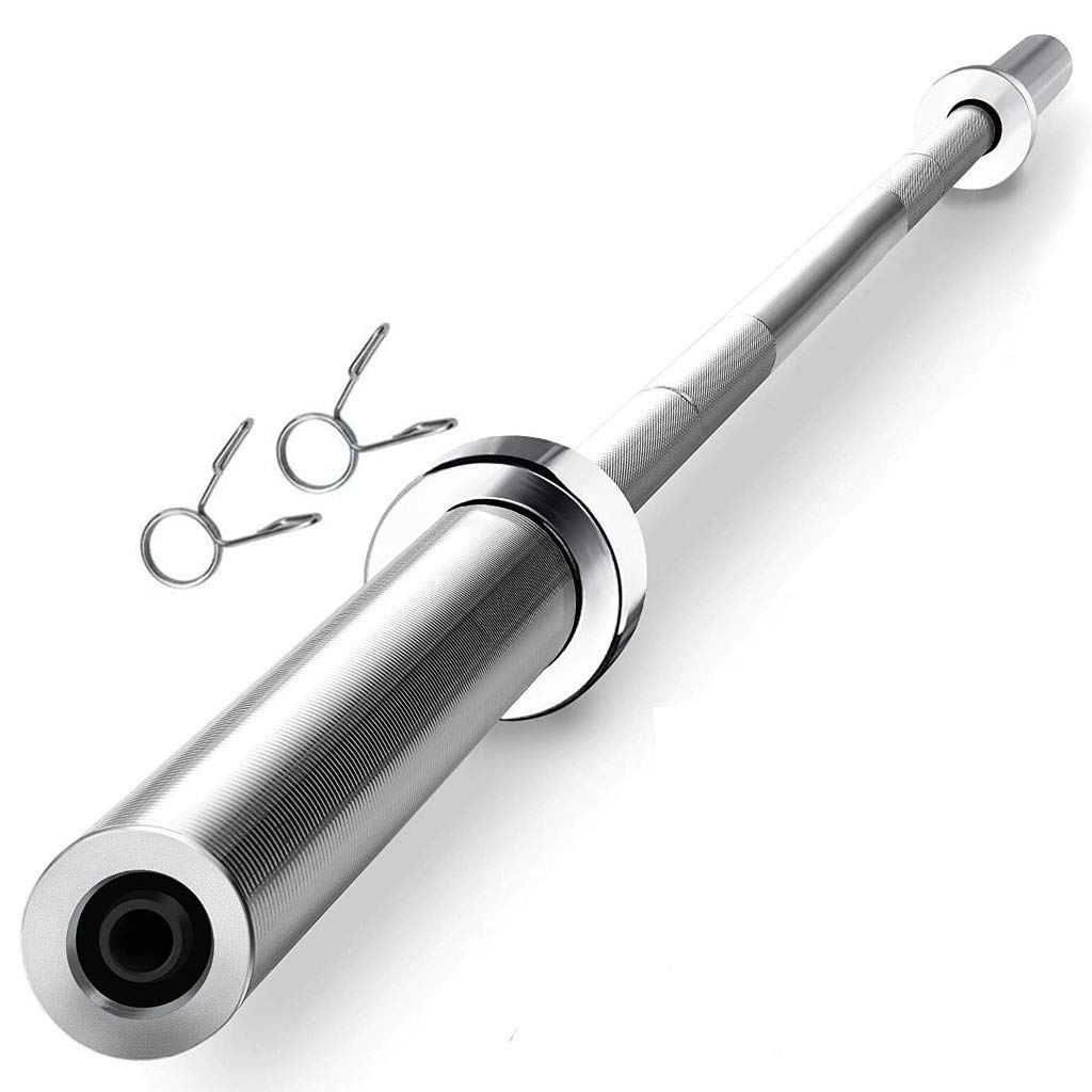 7 ft Olympic Barbell Bar - Heavy Duty Weightlifting Bar for Strength Training, Home Gym & Indoor Workouts | Perfect for Deadlifts, Squats, and Bench Press