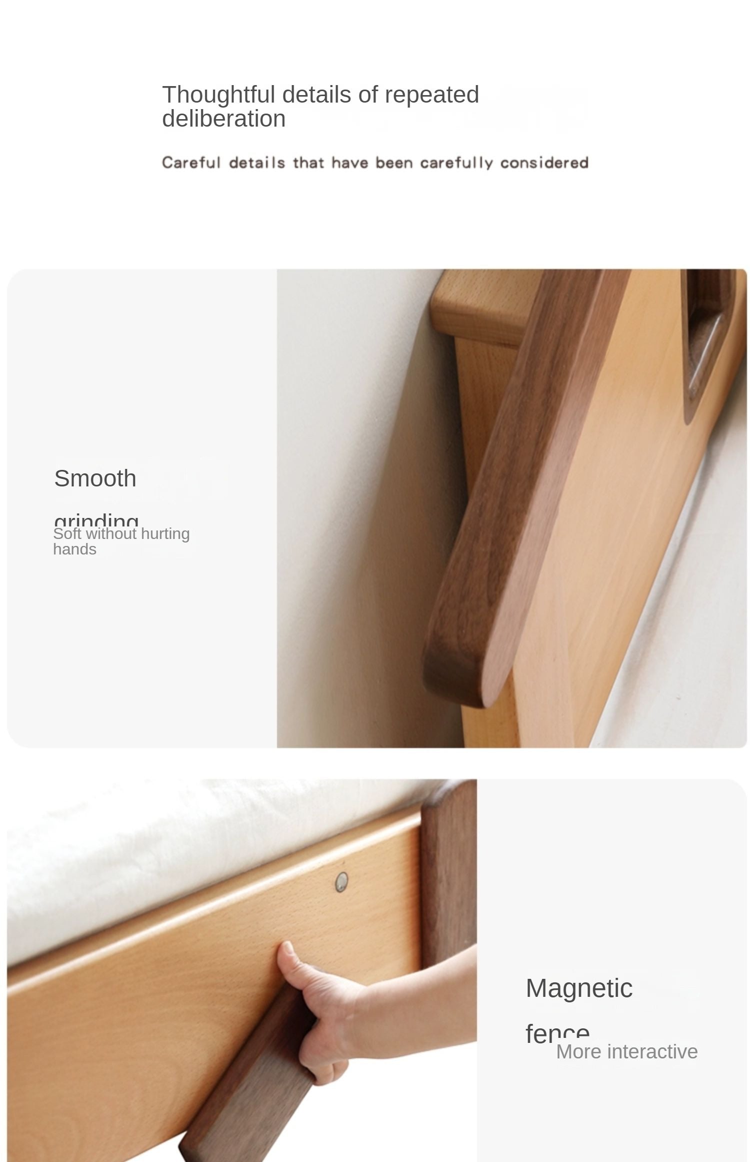 Kids Wooden Bed with Night Light - Beech & Poplar Little House Design with 15-Minute Auto Light Off - Perfect for Bedrooms, Playrooms & Cozy Sleep Spaces