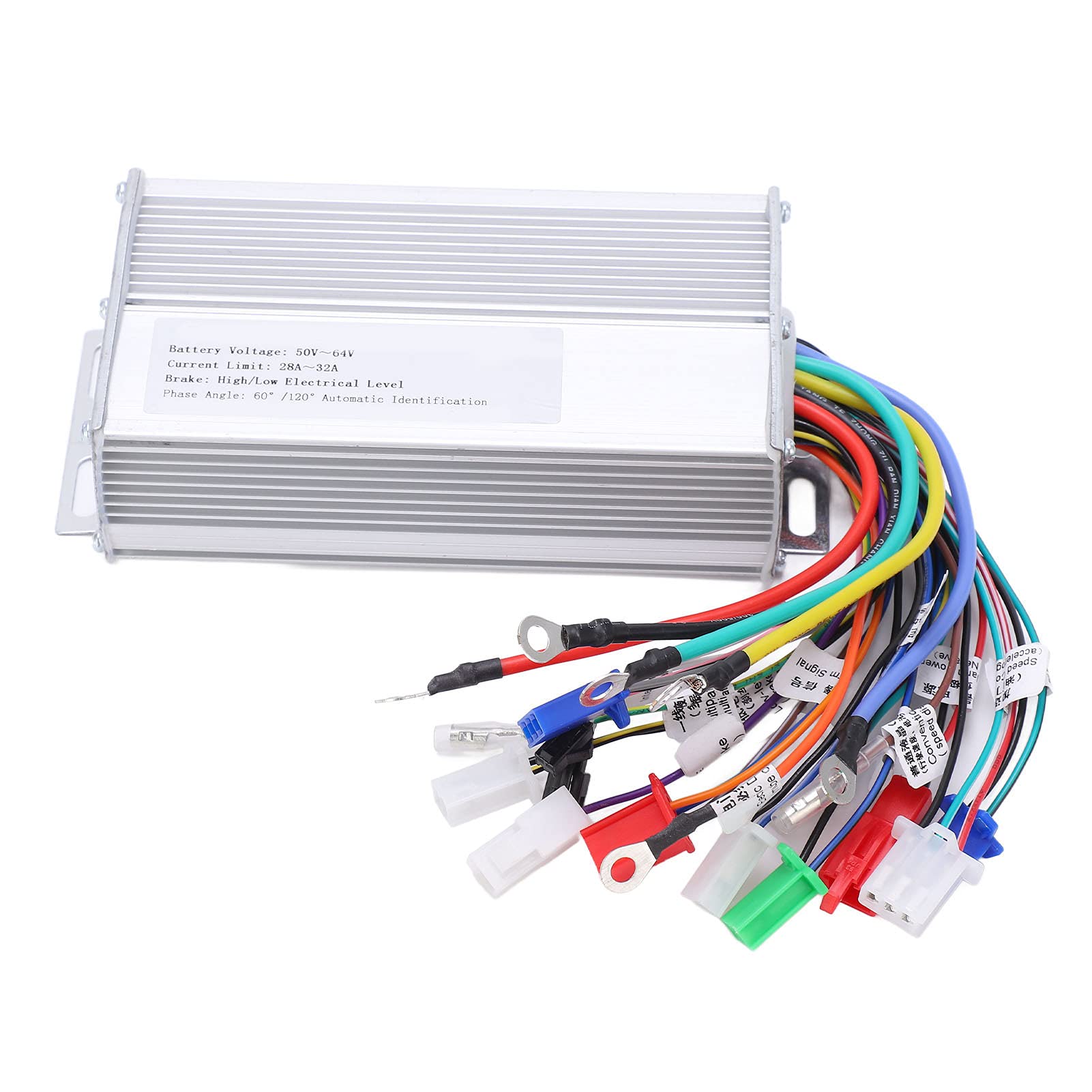 Brushless Motor Controller for Electric Bicycles - 12 Tube 3 Mode E-Bike Controller (50V-64V) | Compatible with Scooters & Conversion Kits | Perfect for DIY Bike Modifications & Performance Upgrades
