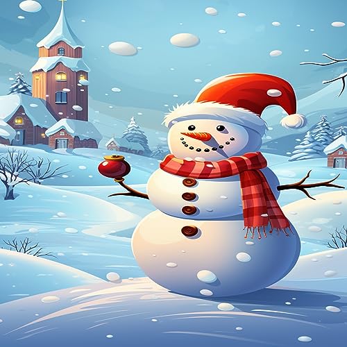 White Cute Snowman …