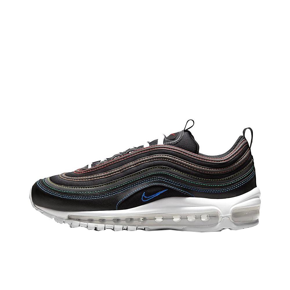 Nike Women's Air Max 97 Running Shoes - Black/Hyper Royal (DJ5999 001) - Size 7.5 - Comfortable Athletic Sneakers for Jogging, Gym & Casual Wear