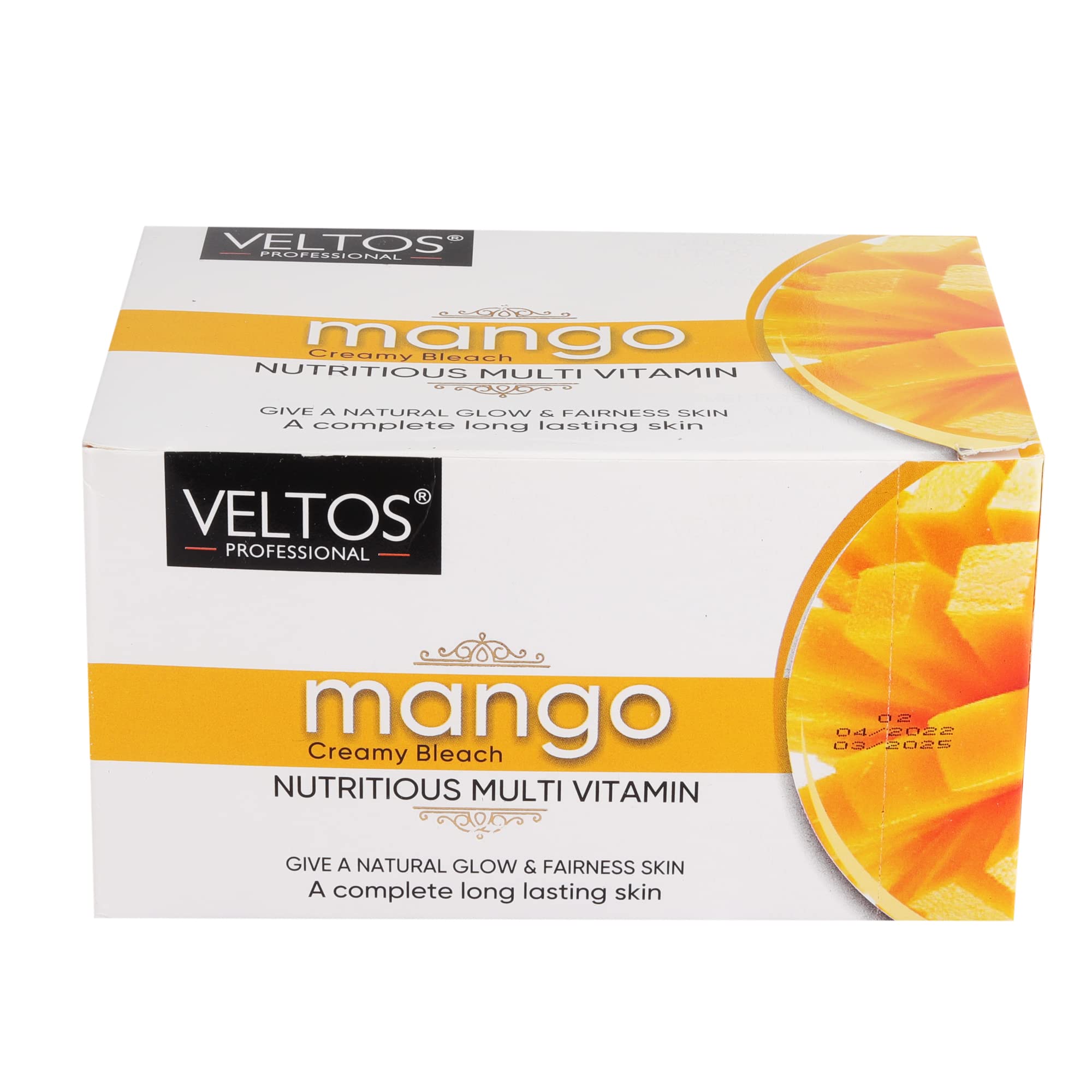 VELTOS Mango Multi Vitamins Nutritious Bleach Cream - Skin Brightening & Glowing Treatment for Men & Women - Perfect for Daily Skincare & Special Occasion Prep